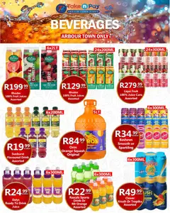 Take n Pay specials catalogue – valid from 16.03.2026 | Page: 34 | Products: Cesto para colada, Juice, Fruit, Peach