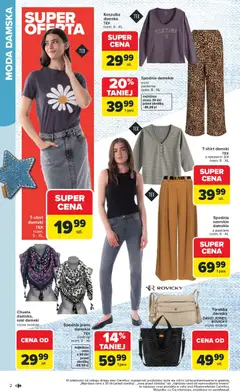 Pogląd oferty "Carrefour Gazetka - Łap super okazje" - ważna od 16.02.2026 | Strona: 2 | Produkty: Spodnie, Torebka, Szal