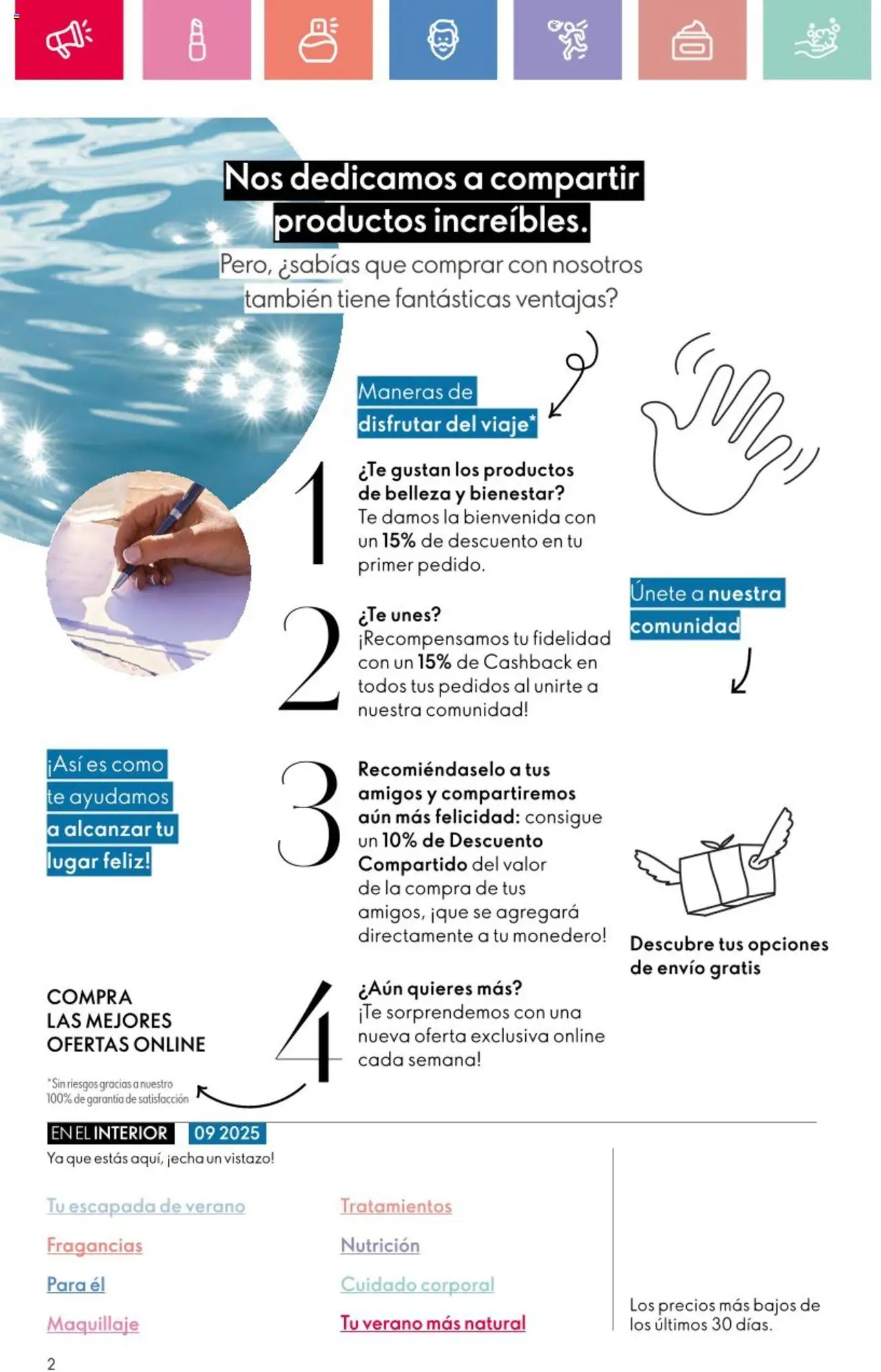 Oriflame - Catálogo Campaña 9 │ válido desde el 22.06.2025 | Página: 2 | Productos: Maquillaje, Té, Body