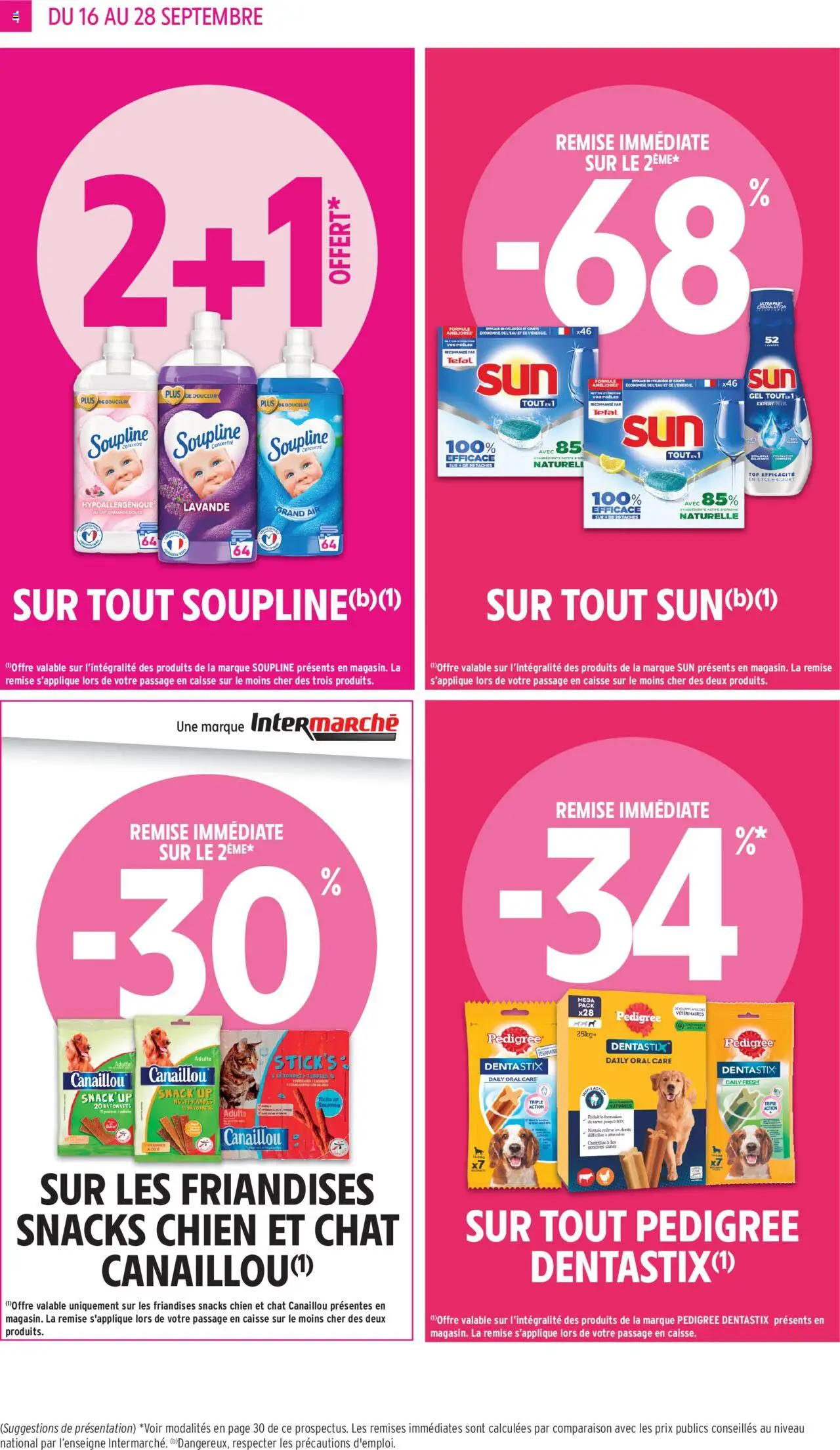  | Page: 4 | Produits: Lait d'amande, Soupline, Adoucissant, Lait