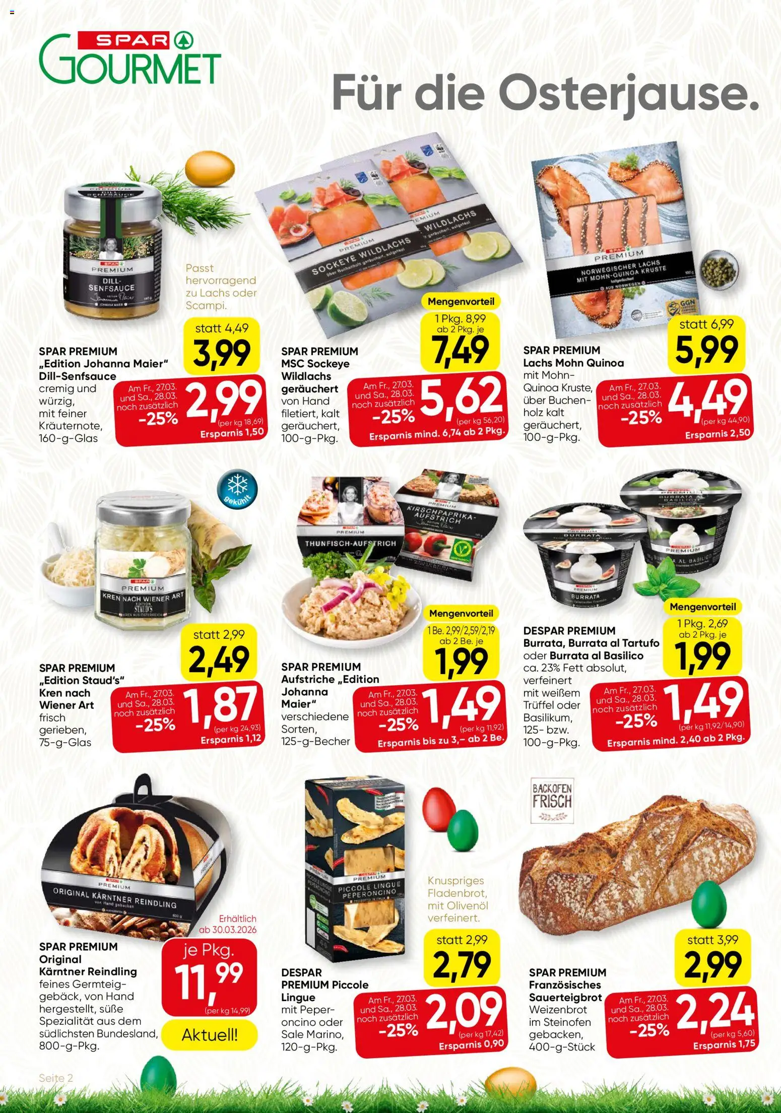 SPAR Gourmet Flugblatt gültig ab 26.03.2026 | Seite: 2 | Produkte: Dill