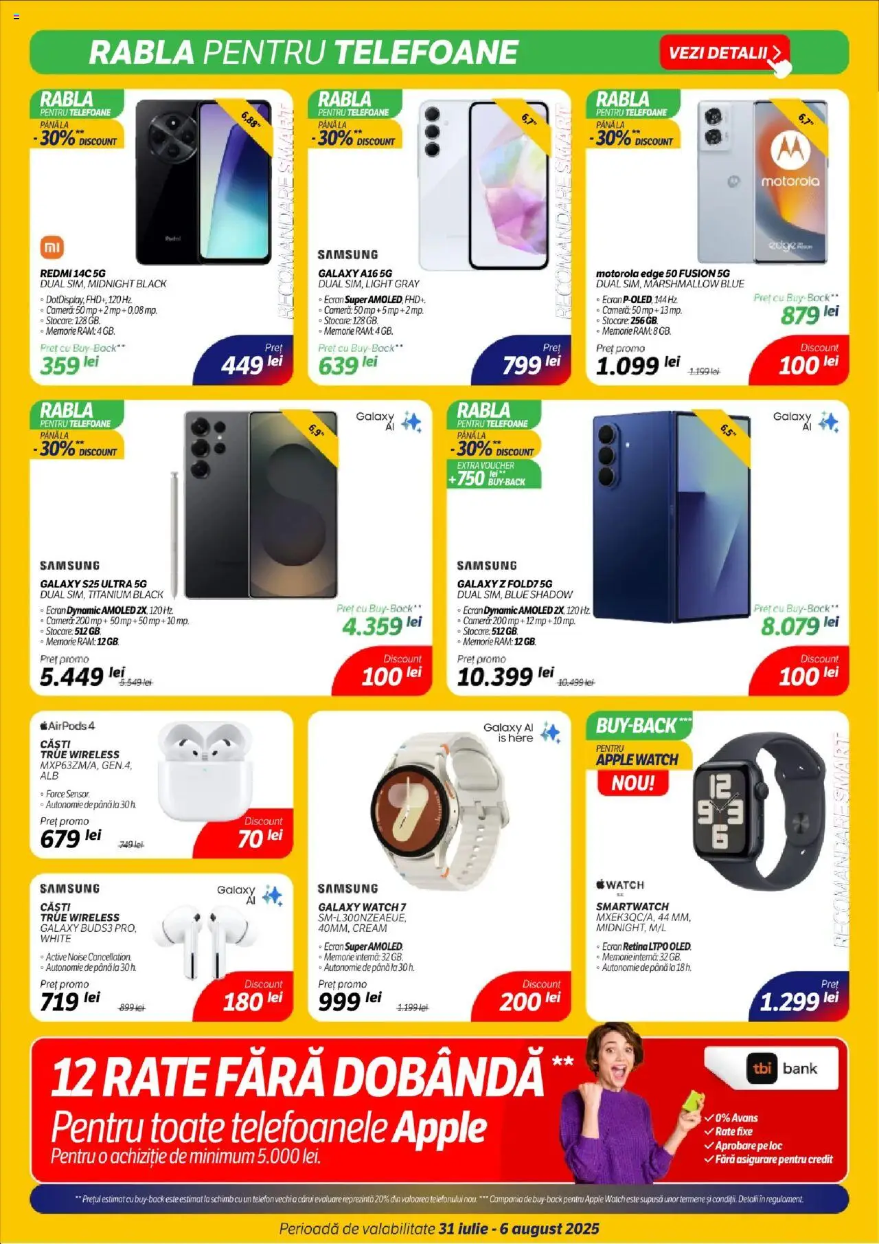 Catalog Flanco – valabil de la 31.07.2025 | Pagină: 7 | Produse: Telefon, Căști, Smartwatch, Apple