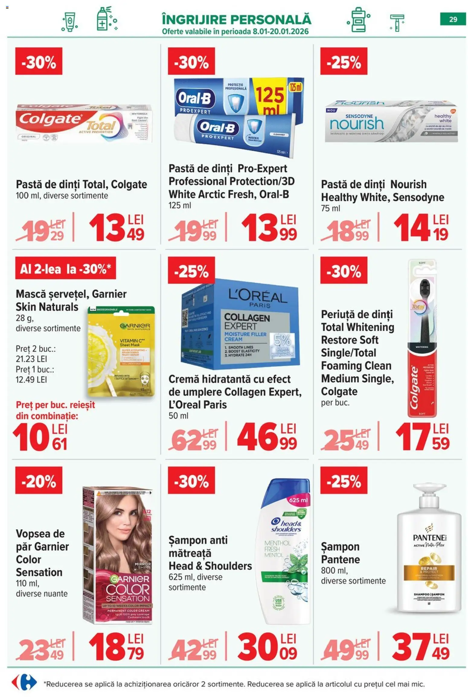 Noul catalog Carrefour – valabil de la 14.01.2026 | Pagină: 31 | Produse: Arapsaçı, Șampon, Peluş Köpek Yatağı, Pastă de dinți