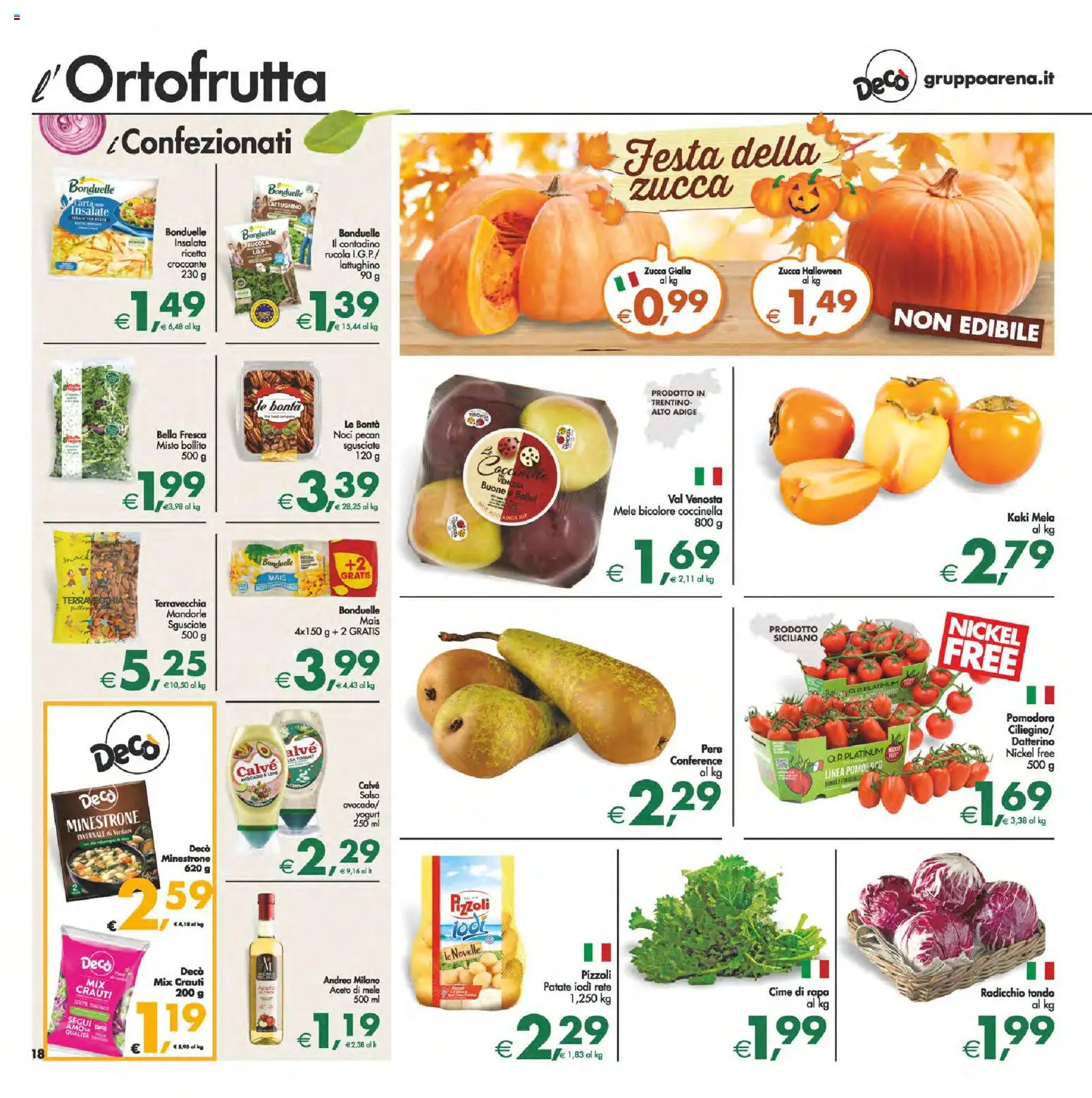 Volantino Decò del 24.10.2025 | Pagina: 21 | Prodotti: Mele, Avocado, Noci, Zucca