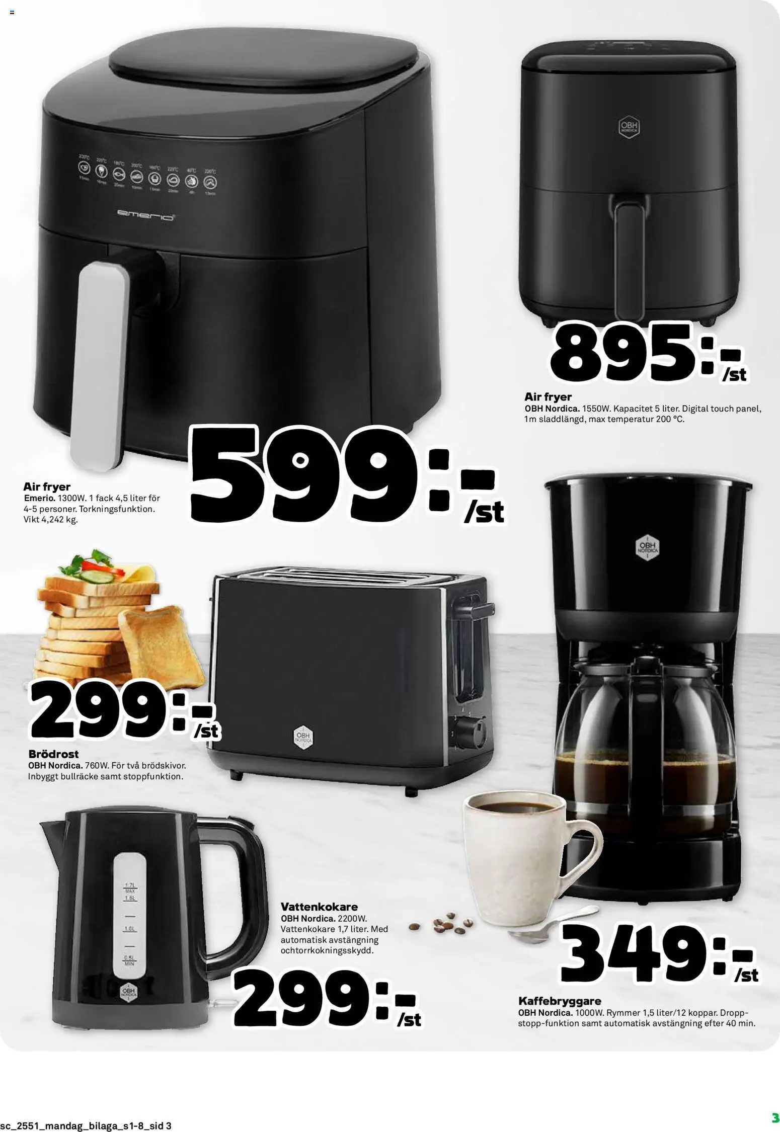 Stora Coop reklamblad aktuell från 15.12.2025 | Sida: 19 | Produkter: Kaffebryggare, Vattenkokare, Brödrost