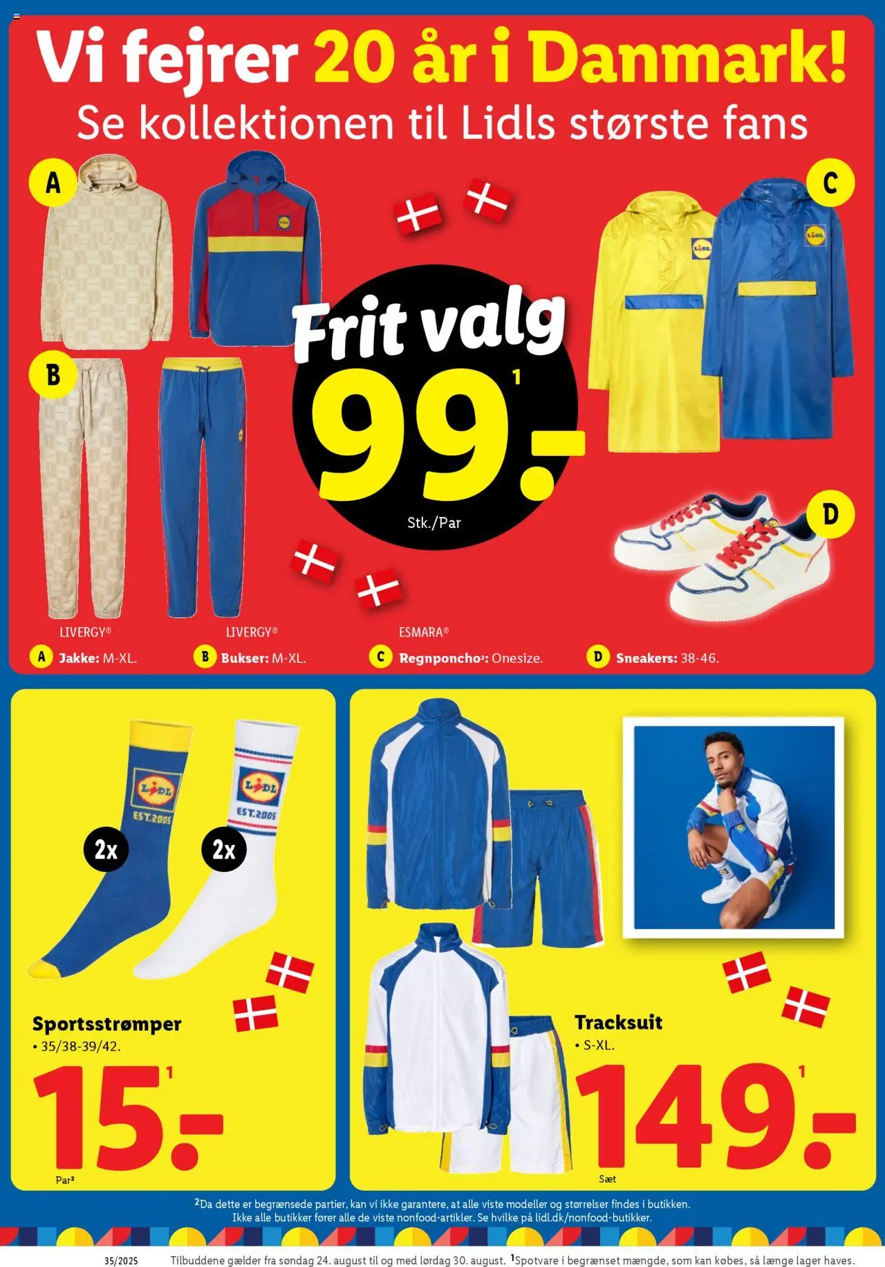 Lidl Tilbudsavis gyldig fra 24.08.2025 | Side: 16 | Produkter: Jakke, Bukser, Sneakers, Søm