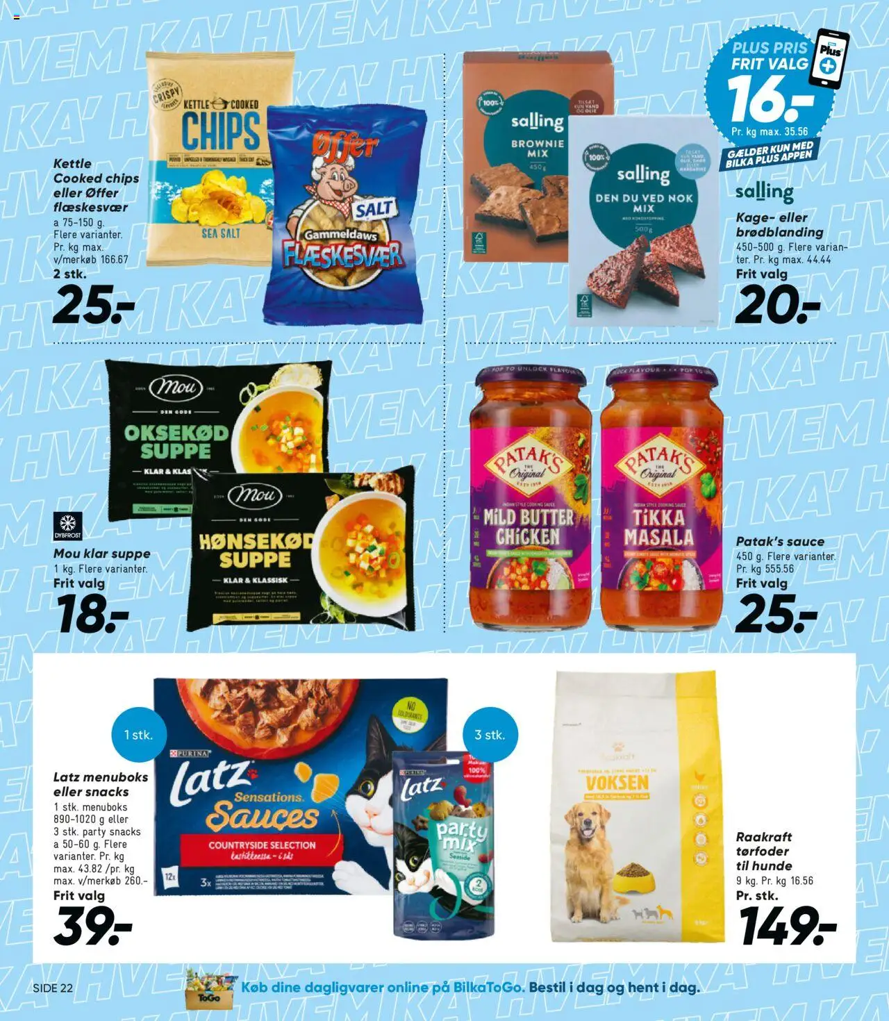 Bilka tilbudsavis – gyldig fra 19.09.2025 | Side: 32 | Produkter: Chips, Oksekød, Salt, Margarine