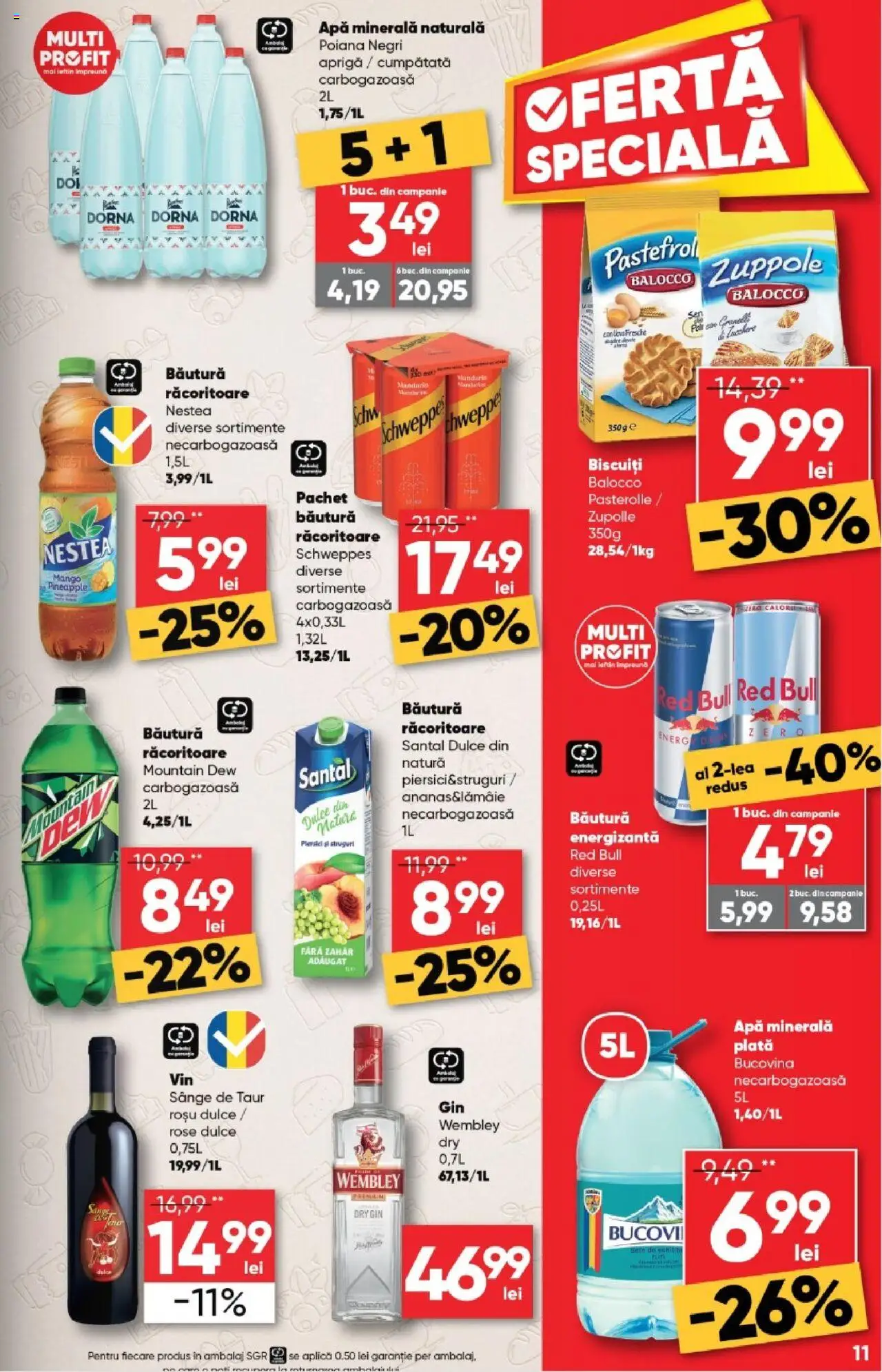 Catalog Profi Super – valabil de la 06.08.2025 | Pagină: 11 | Produse: Yazı tahtası kalemi, Gin, Apă, Zahăr