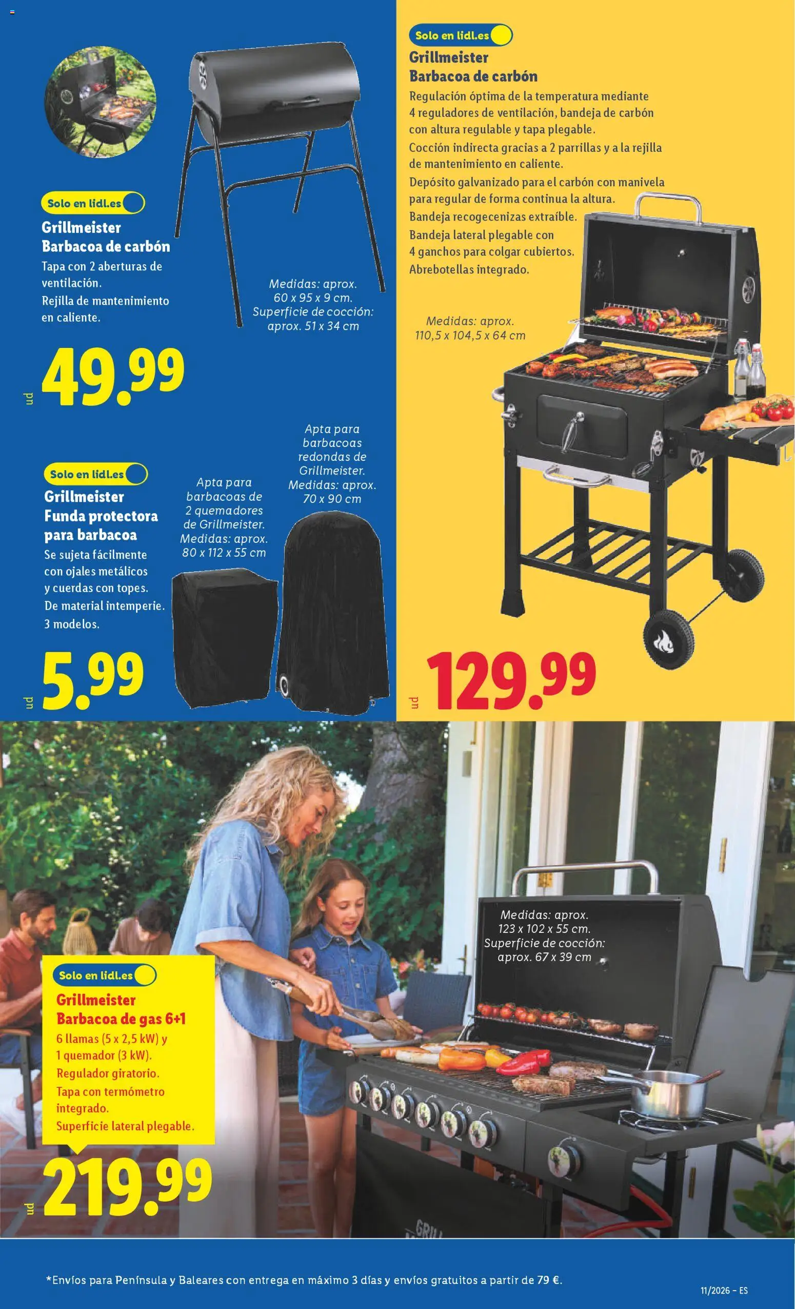 Lidl folleto de bazar │ válido desde el 09.03.2026 | Página: 5 | Productos: Funda, Quemador, Termómetro, Bandeja