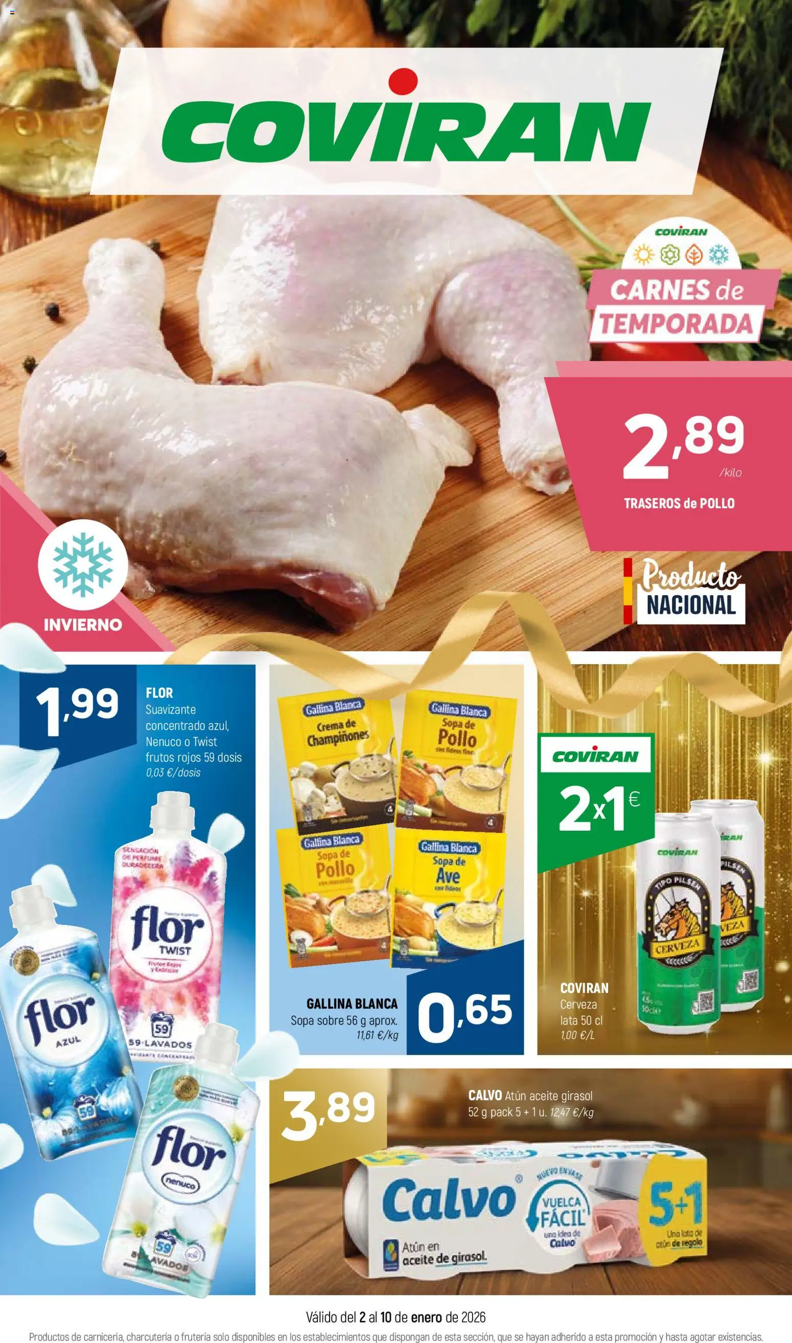 Coviran - La Corunya │ válido desde el 02.01.2026 | Página: 1 | Productos: Aceite, Cerveza, Crema, Suavizante