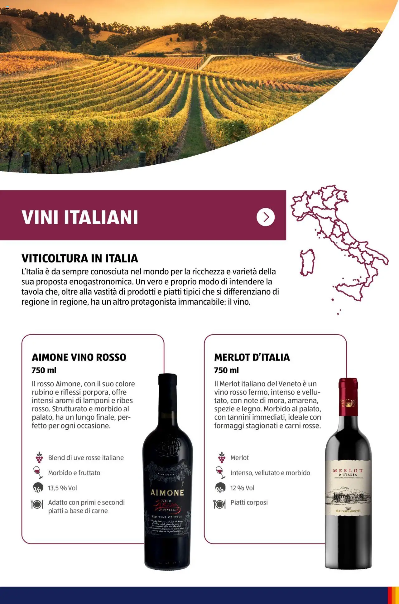 Volantino Aldi del 05.11.2024 | Pagina: 24 | Prodotti: Lamponi, Spezie, Vino, Vino rosso
