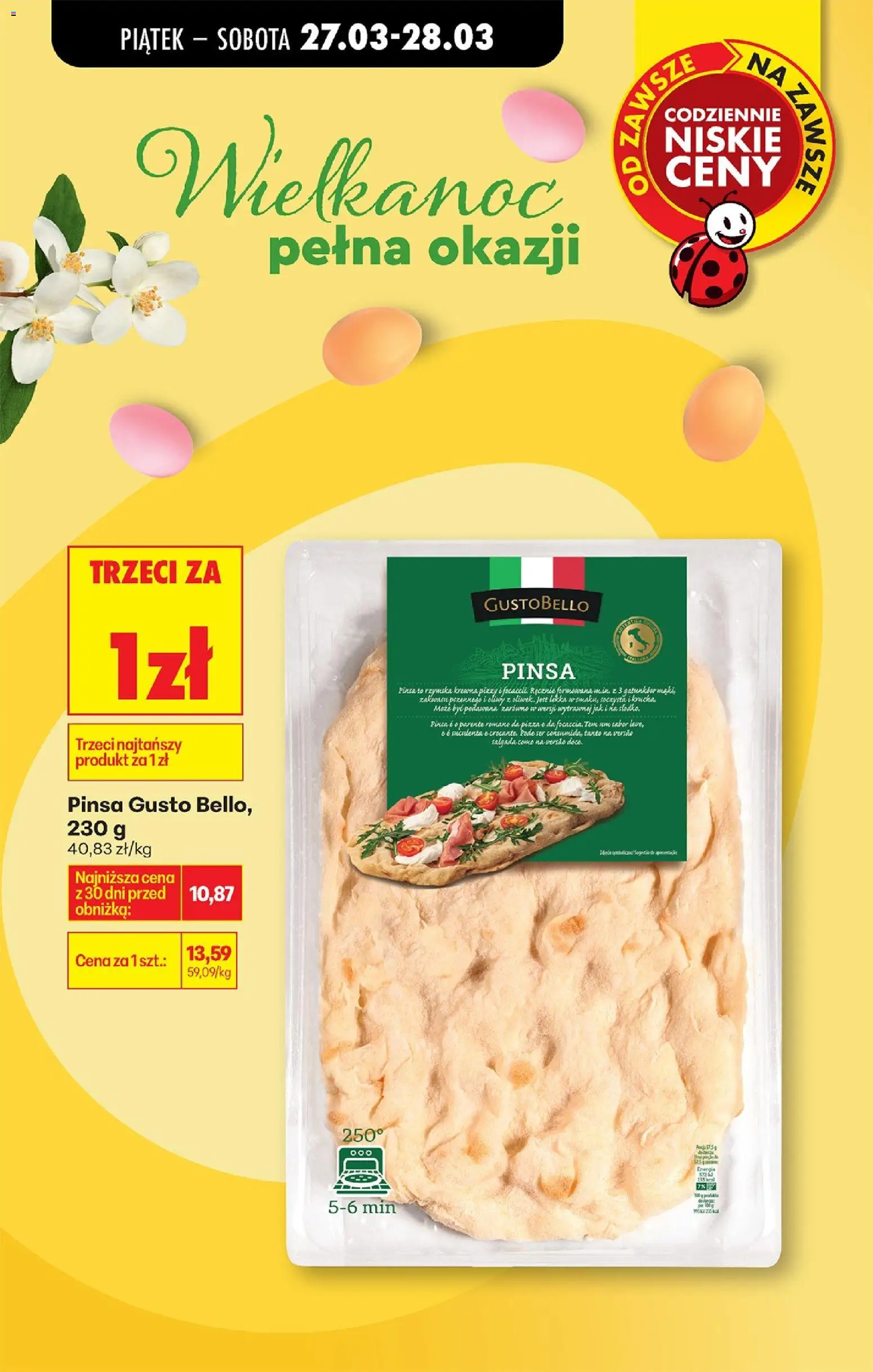 Biedronka gazetka - Tani weekend od 27.03.2026 | Strona: 5 | Produkty: Por, Ser, Pizza, Pinsa