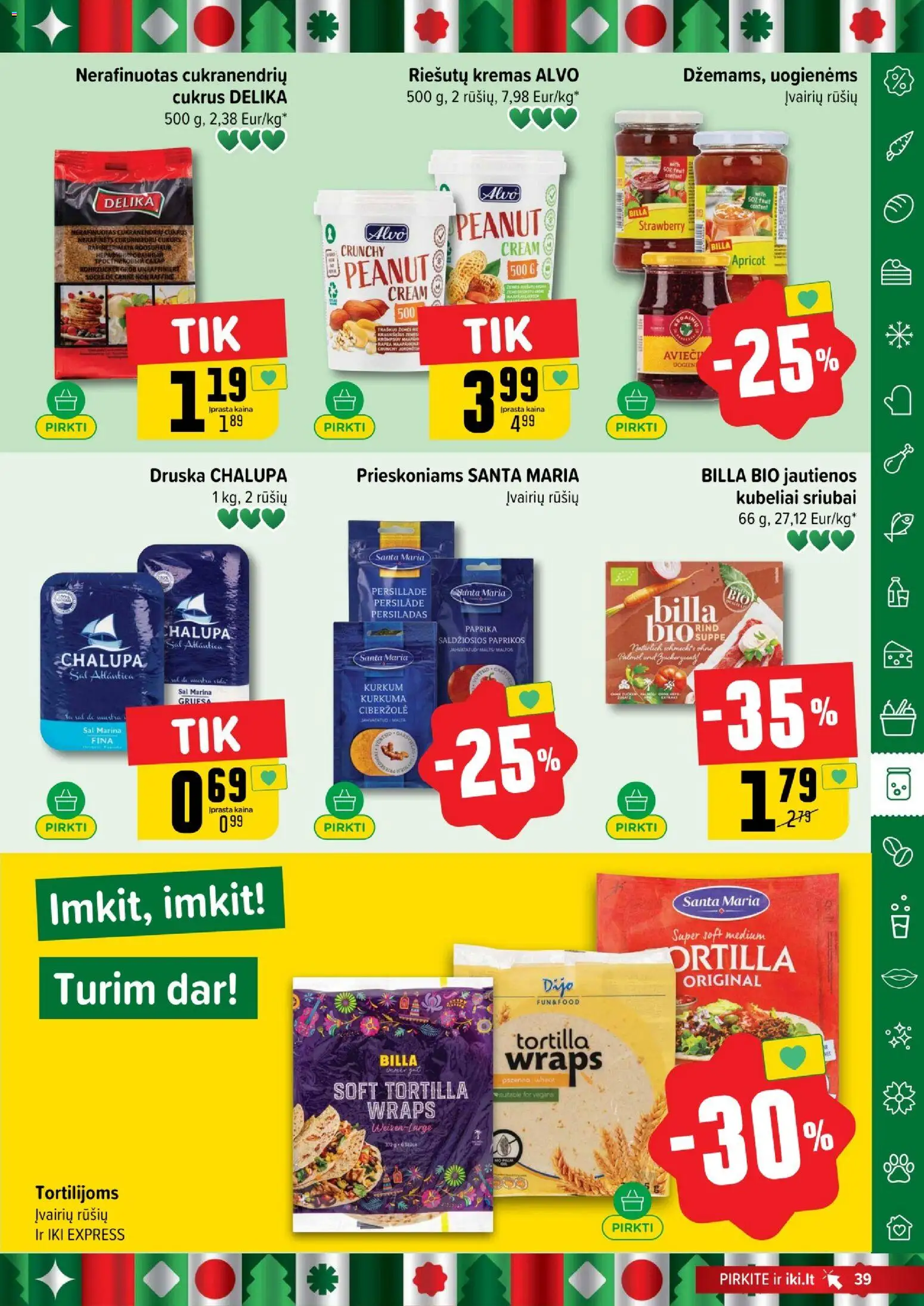 IKI akcijos nuo 17.11.2025 | Puslapis: 39 | Prekių: Paprika, Jautienos, Kremas, Druska