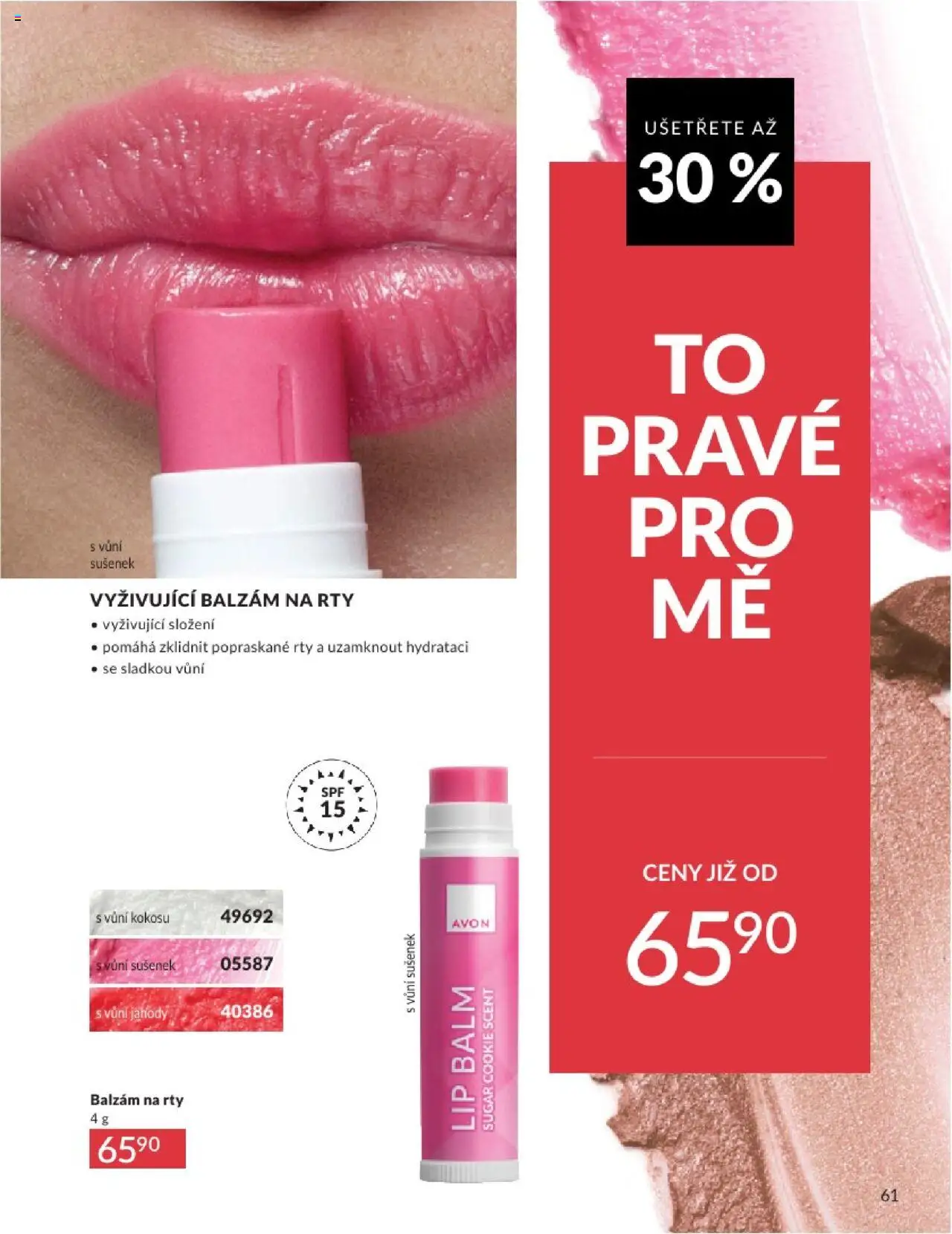 Avon katalog 6/2025 od 01.06.2025 | Strana: 61 | Produkty: Jahody, Balzám na rty