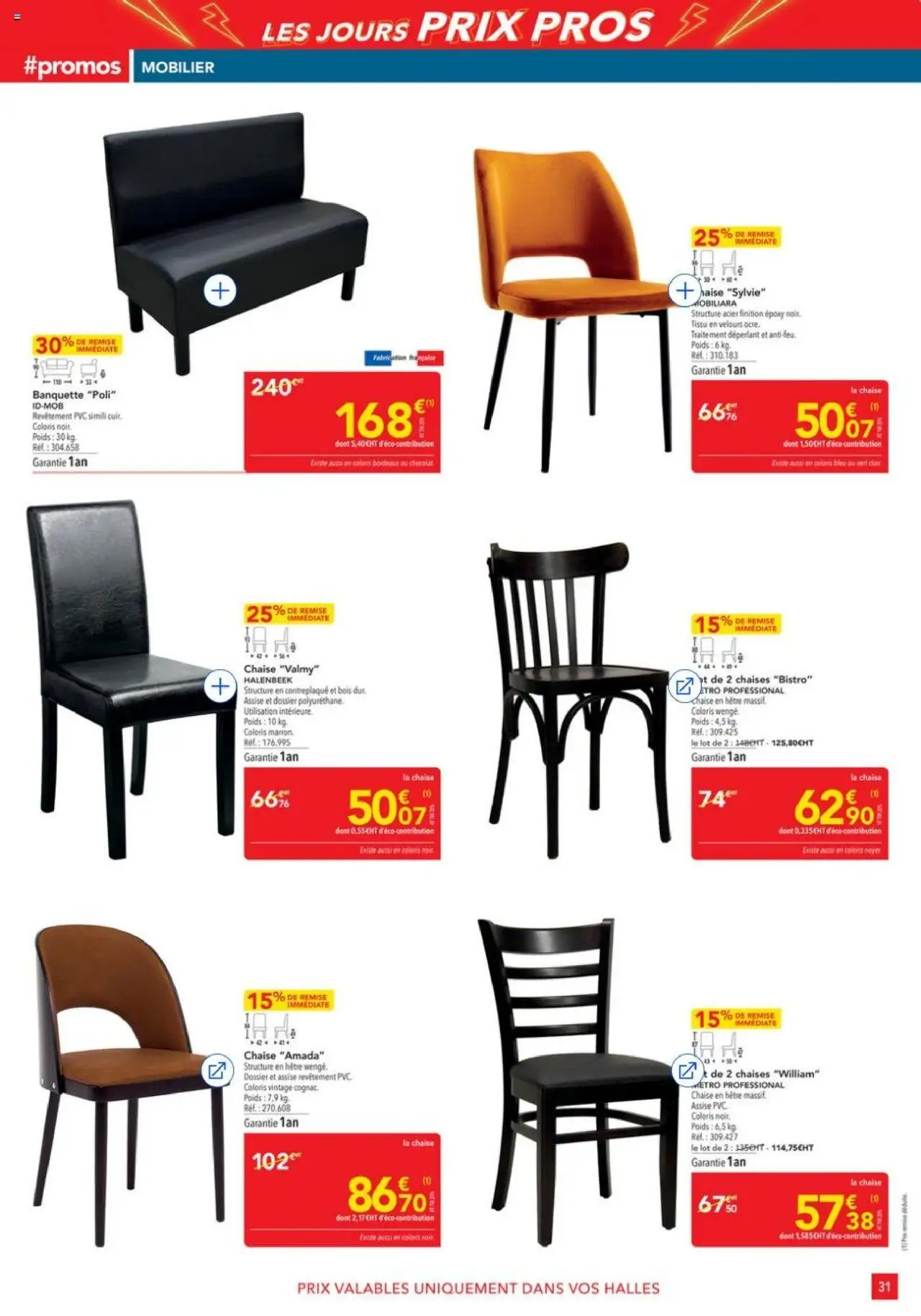  | Page: 31 | Produits: Poids, Chaise