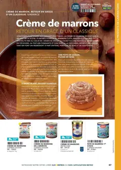 METRO - Prévisualisation de METRO - Boulanger Pâtissiers valide à partir de 08.02.2026 | Page: 47 | Produits: Poire, Crème de marron, Pâtes, Crème