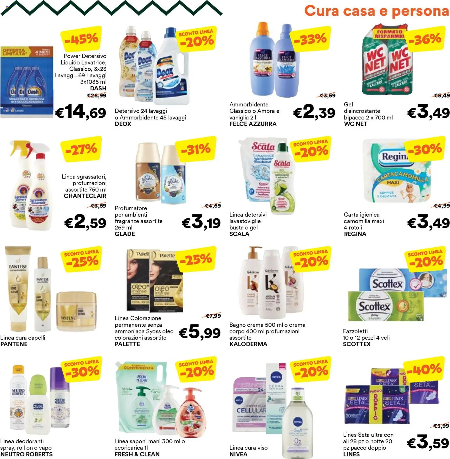 Volantino Unes del 05.11.2025 | Pagina: 7 | Prodotti: Crema, Ammorbidente, Lavastoviglie, Bagno