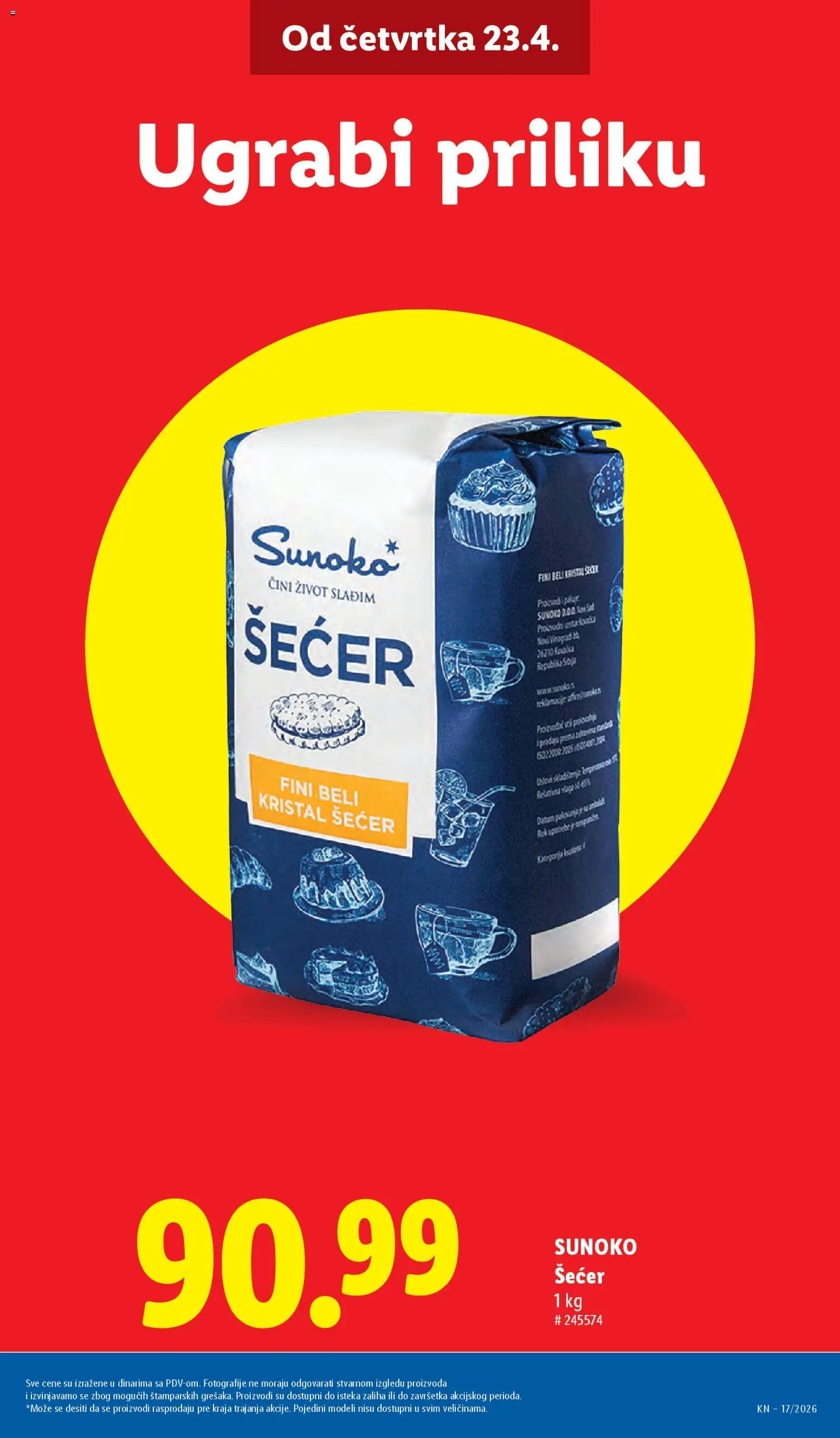 Lidl katalog - važi od 23.04.2026 | Strana: 11 | Proizvode: Šećer