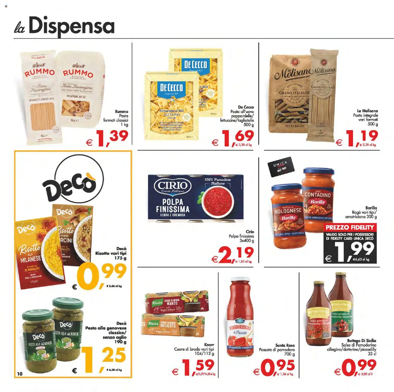 Volantino Decò del 24.10.2025 | Pagina: 10 | Prodotti: Manzo, Vino, Pesto, Passata di pomodoro