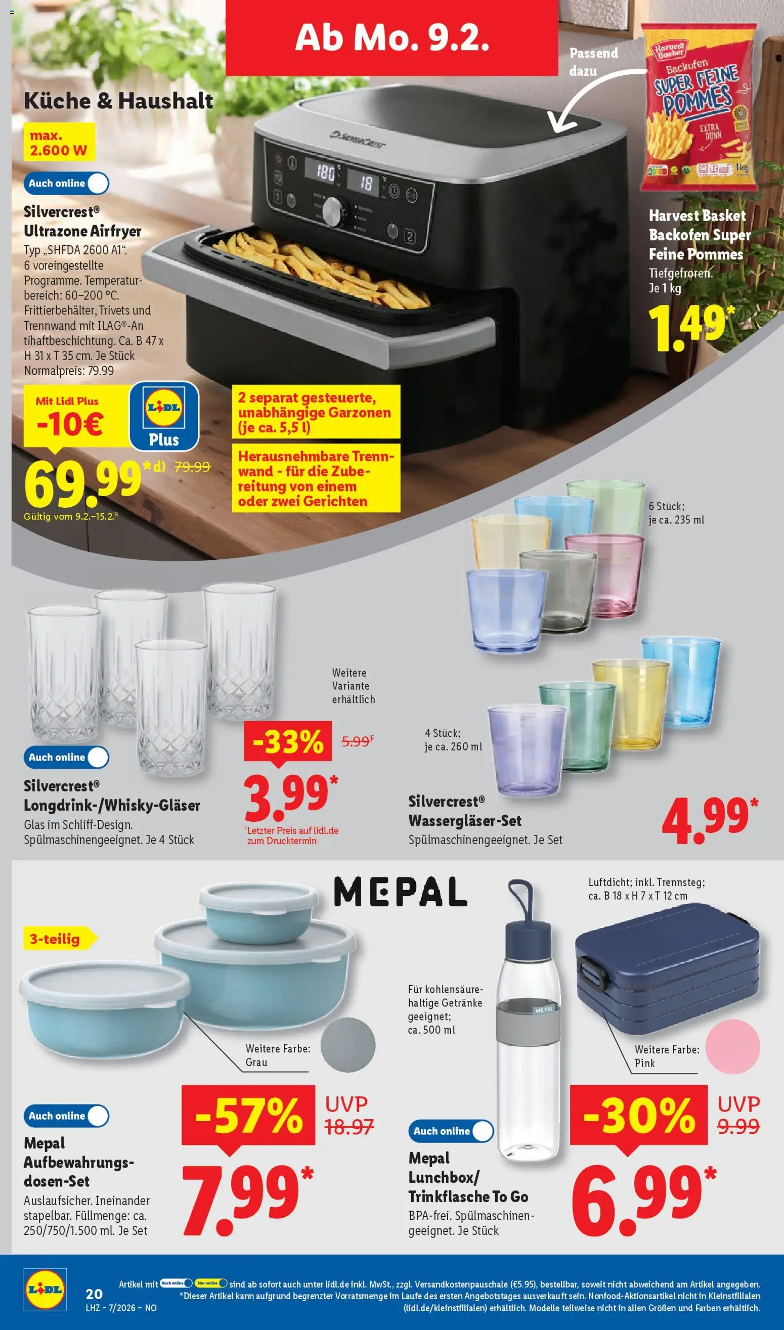 Lidl Prospekt Holzminden – gültig ab 09.02.2026 | Seite: 36 | Produkte: Pommes, Küche, Backofen