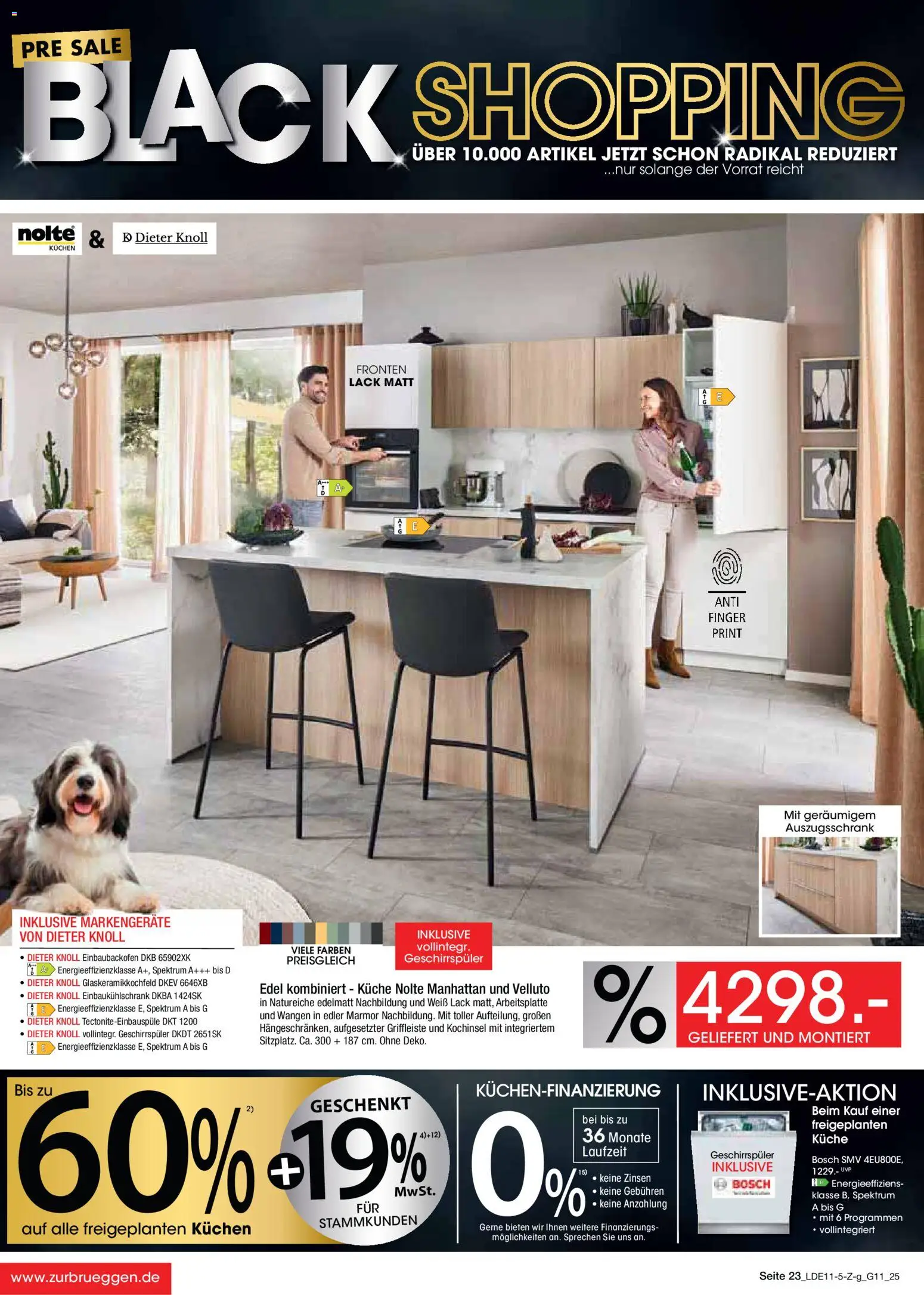 Zurbrüggen - Black Friday – gültig ab 08.11.2025 | Seite: 43 | Produkte: Bosch, Geschirrspüler, Küche, Kuchen