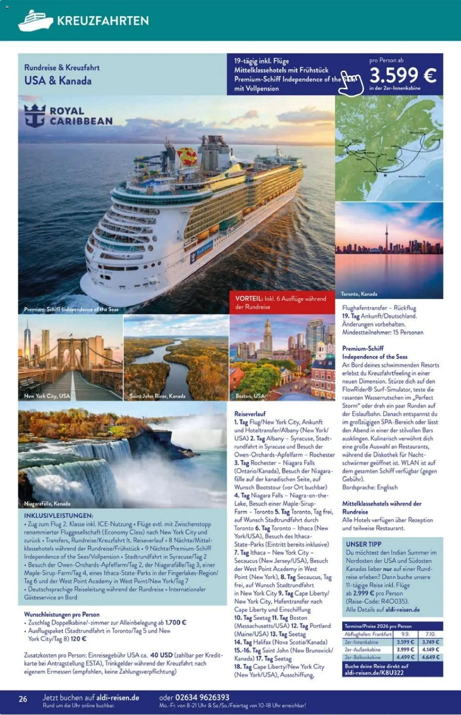 Aldi Süd Reisemagazin November 2025 – gültig ab 01.11.2025 | Seite: 26