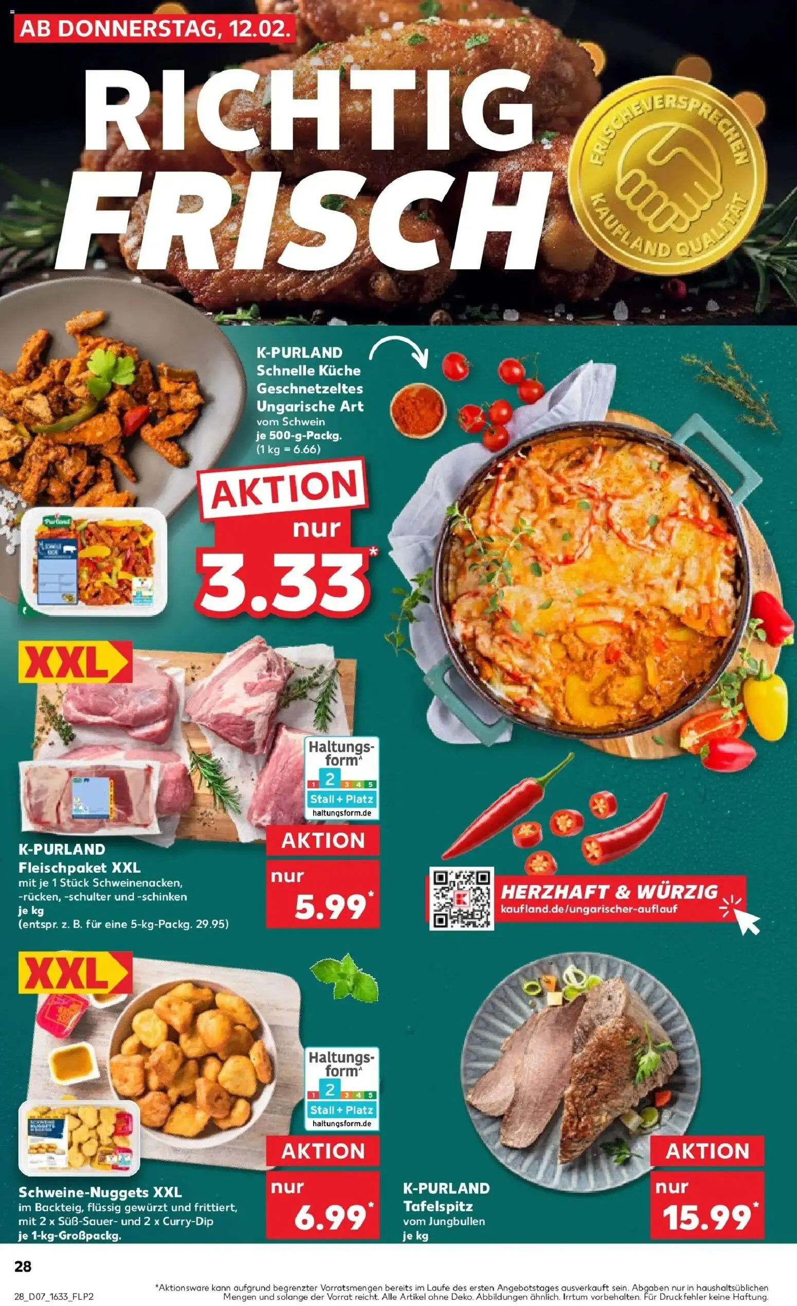 Kaufland prospekt Eberbach	 – gültig ab 16.02.2026 | Seite: 28 | Produkte: Tafelspitz, Küche, Schweinenacken, Schinken