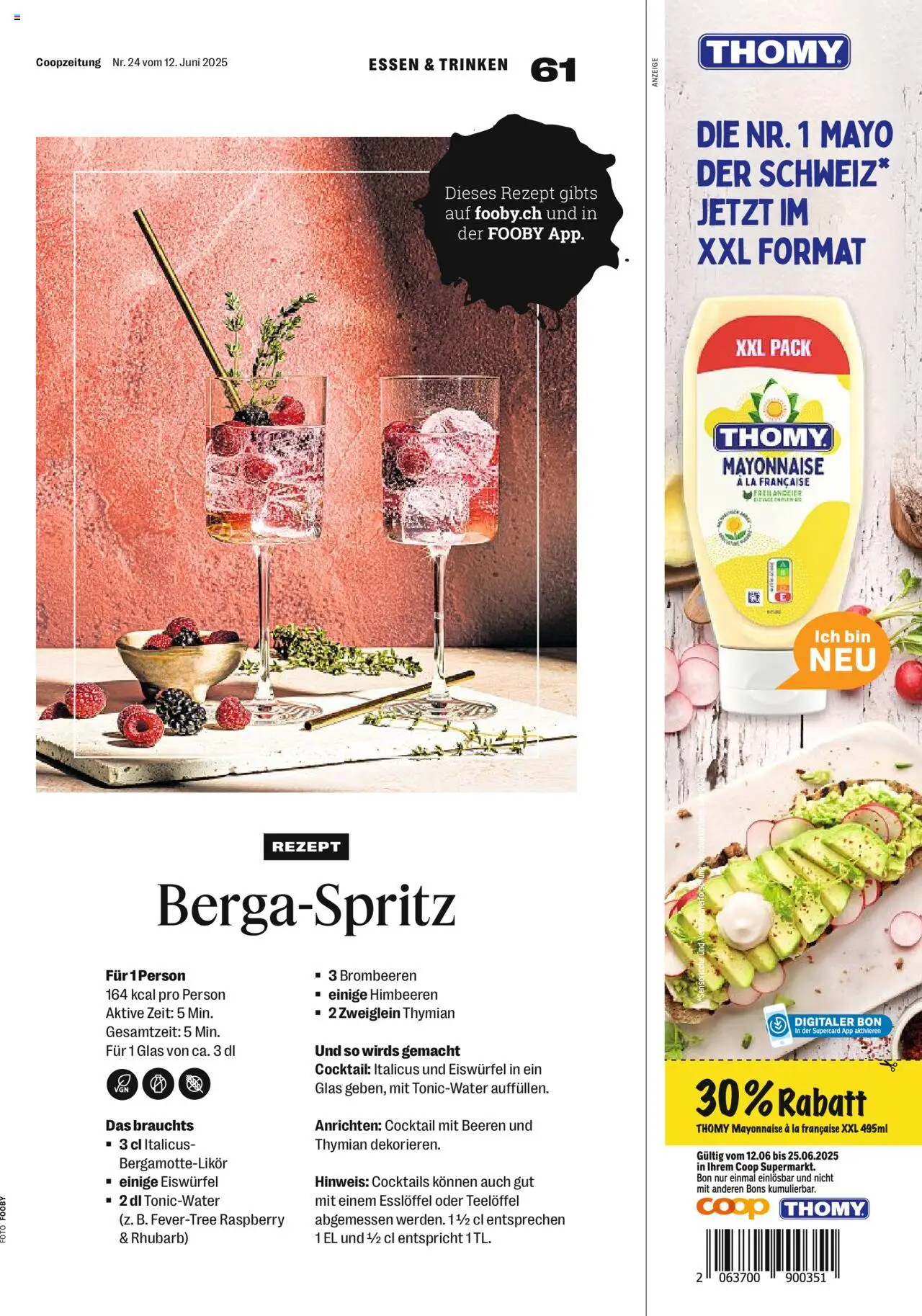 Coop - Magazin ab 12.06.2025 | Seite: 61 | Produkte: Mayonnaise