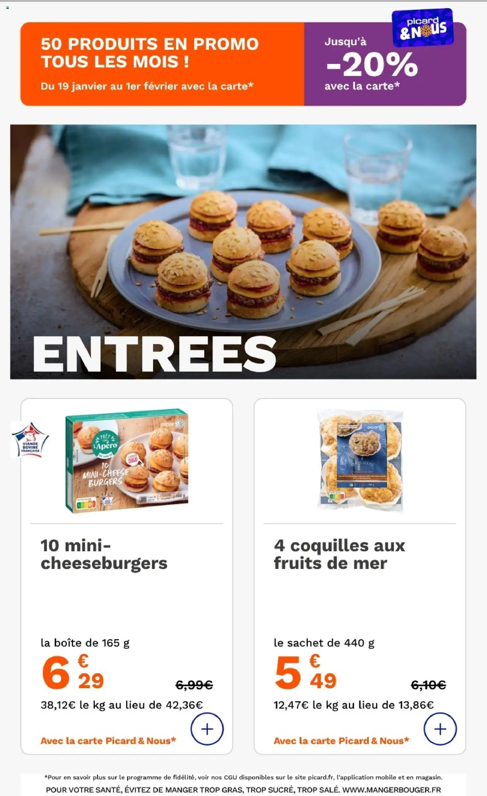 {H1} | Page: 10 | Produits: Fruits de mer, Viande, Viande bovine