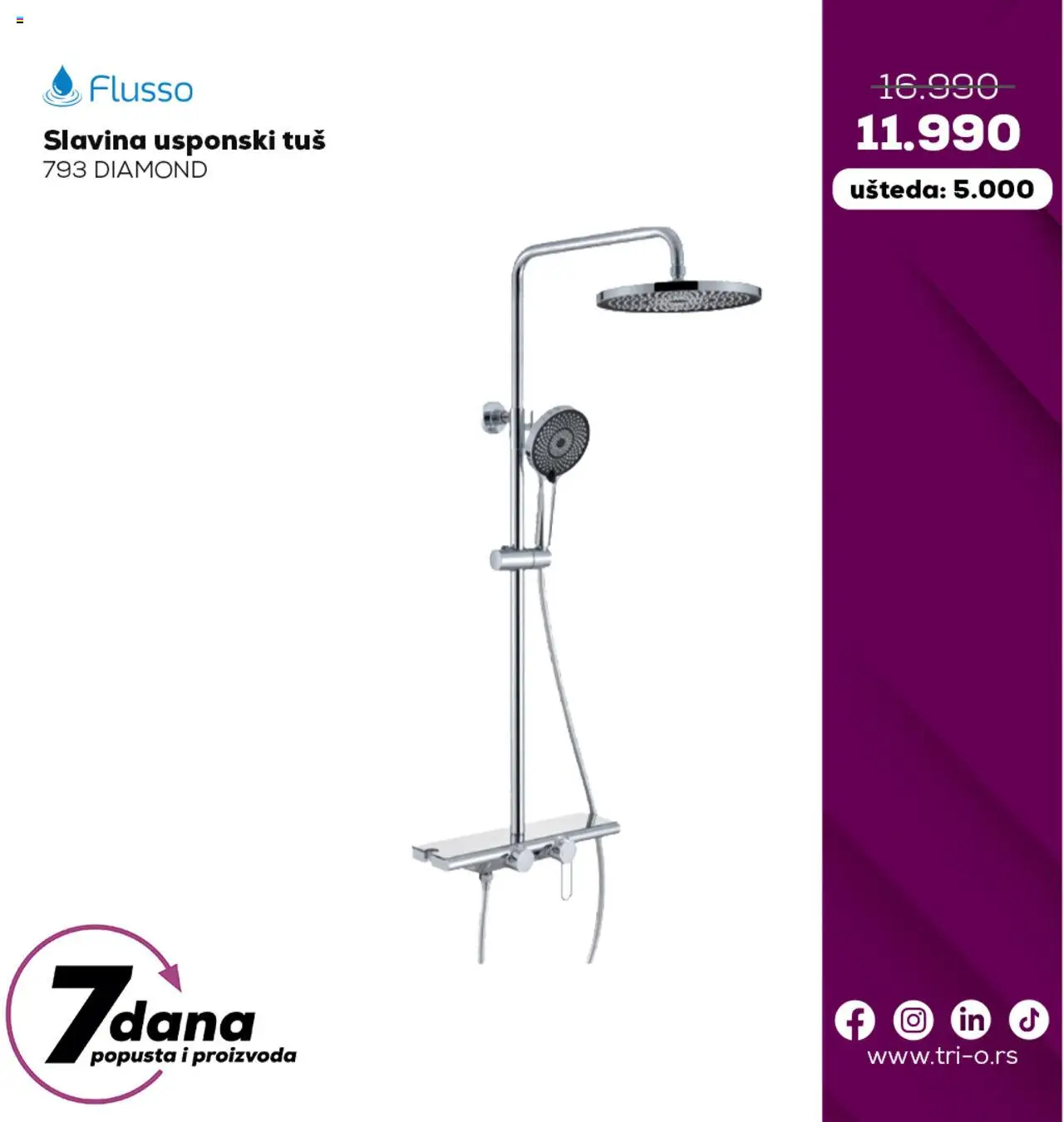 Tri O katalog - važi od 16.10.2025 | Strana: 5 | Proizvode: Tuš
