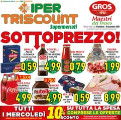Anteprima del volantino Ipertriscount Viterbo catalogo valido a partire dal 29.10.2025