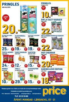 Forhåndsvisning av Price Lagerbutikk kundeavis gyldig fra 13.03.2026 | Side: 3 | Produkter: Potetgull, Jabolčni kis, Cheddar, Бісквіт