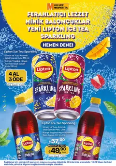 16.04.2026 tarihinden itibaren geçerli olan Migros kataloğu önizlemesi | Sayfa: 68 | Ürünler: Kutu, Sebze, Gazlı içecek, Ice tea