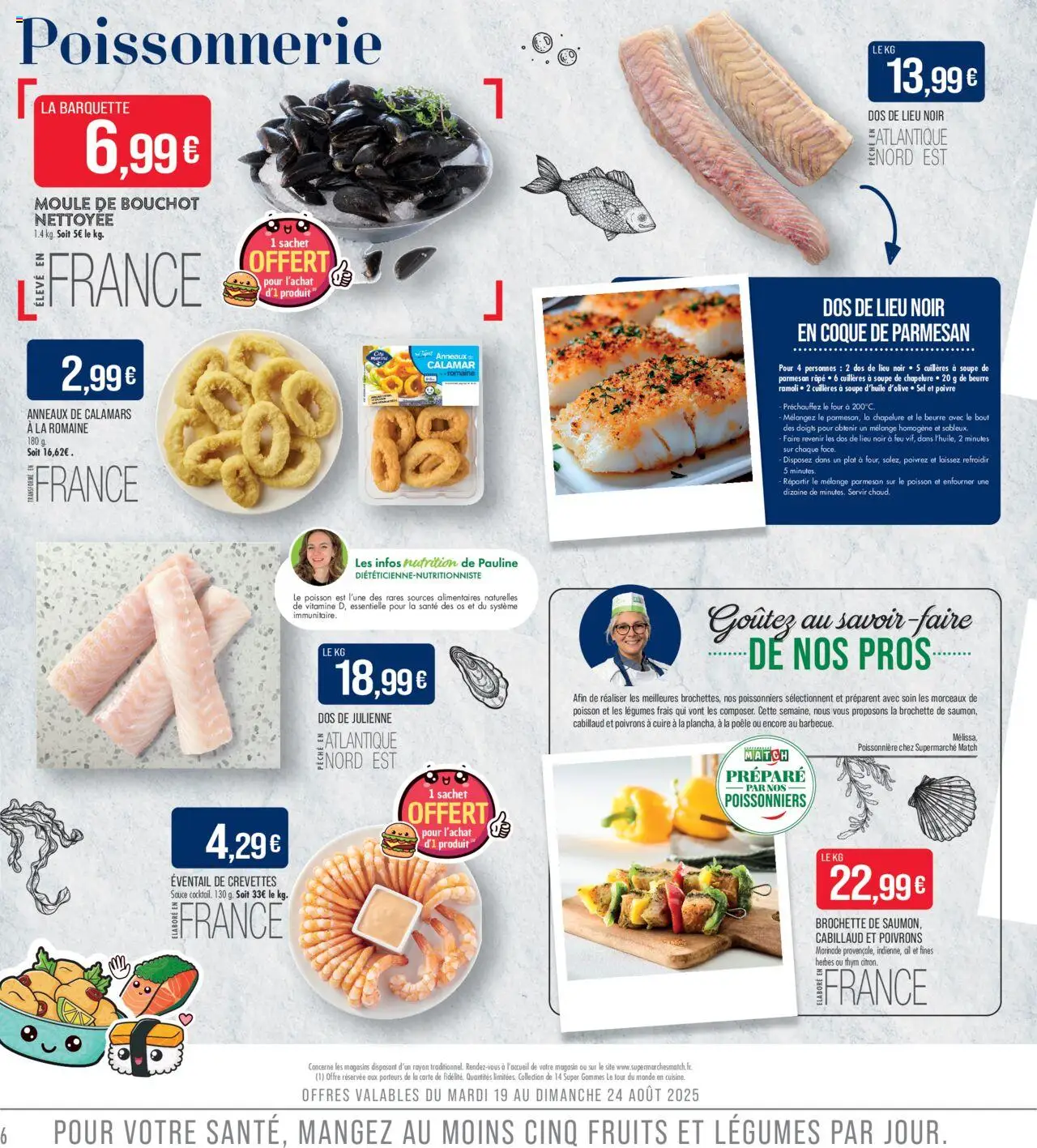  | Page: 6 | Produits: Éventail, Ail, Parmesan, Chapelure