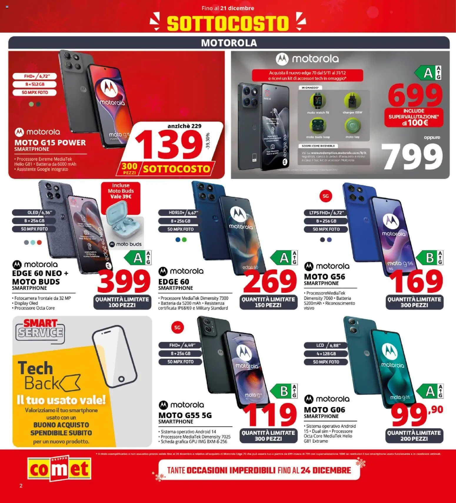 Volantino Comet del 12.12.2025 | Pagina: 2 | Prodotti: Smartphone, Fotocamera, Batteria