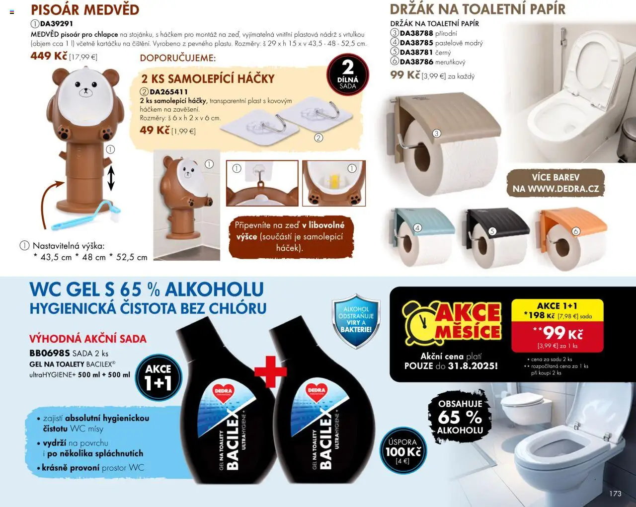 Dedra Katalog 8 2025 │ platný od 25.07.2025 | Strana: 73 | Produkty: Wc, Alkohol
