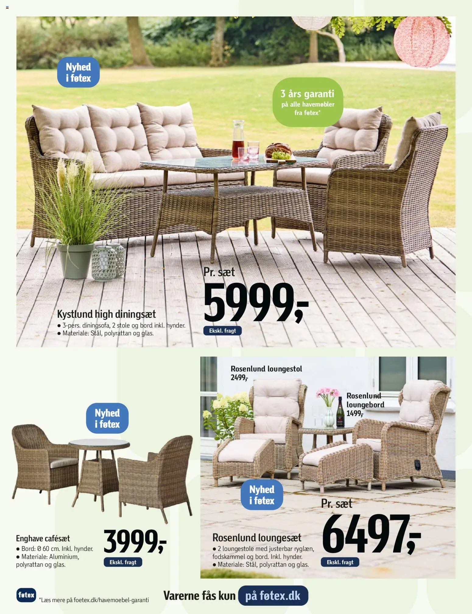 Føtex tilbudsavis – gyldig fra 13.03.2026 | Side: 12 | Produkter: Fodskammel, Bord, Havemøbler, Loungesæt