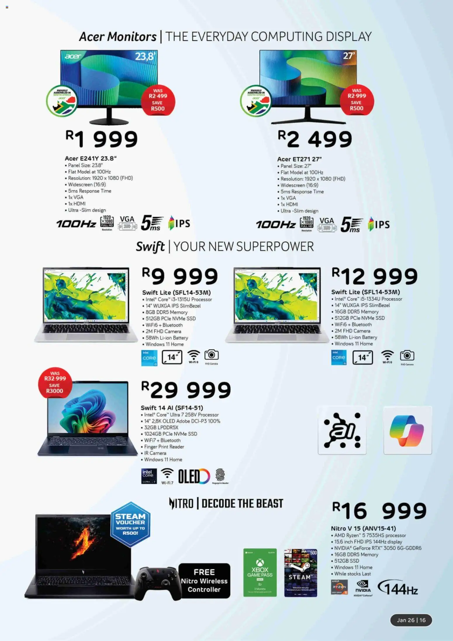 New Computer Mania catalogue – valid from 01.01.2026 | Page: 17 | Products: Camera, Xbox, Battery