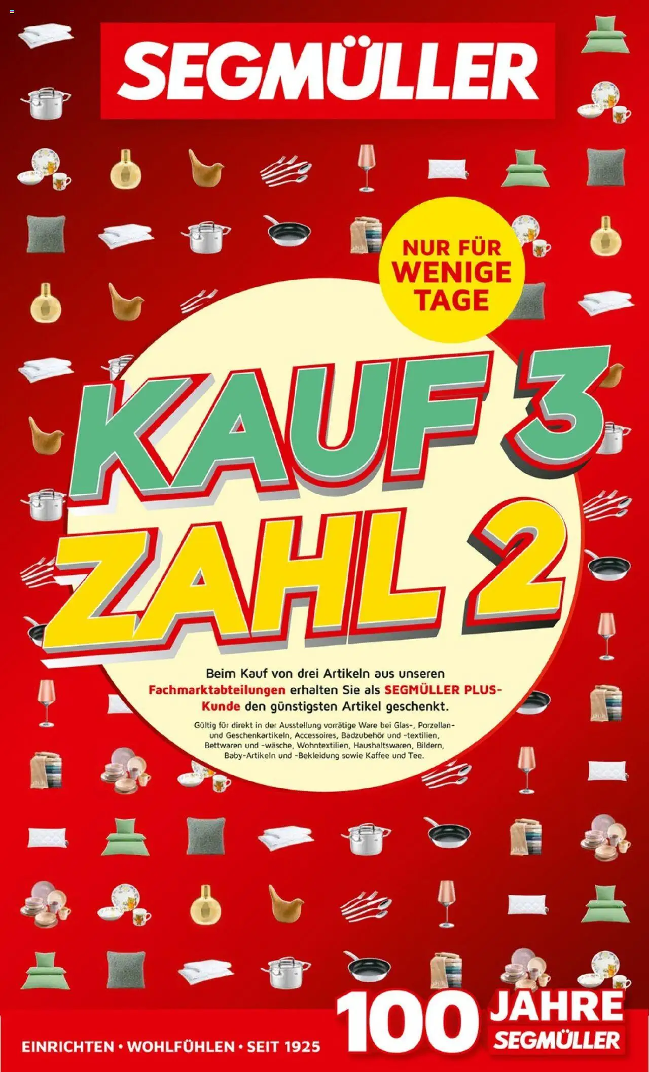Segmüller Prospekt 	 - gültig ab dem 20.07.2025 | Seite: 1 | Produkte: Kaffee, Bekleidung