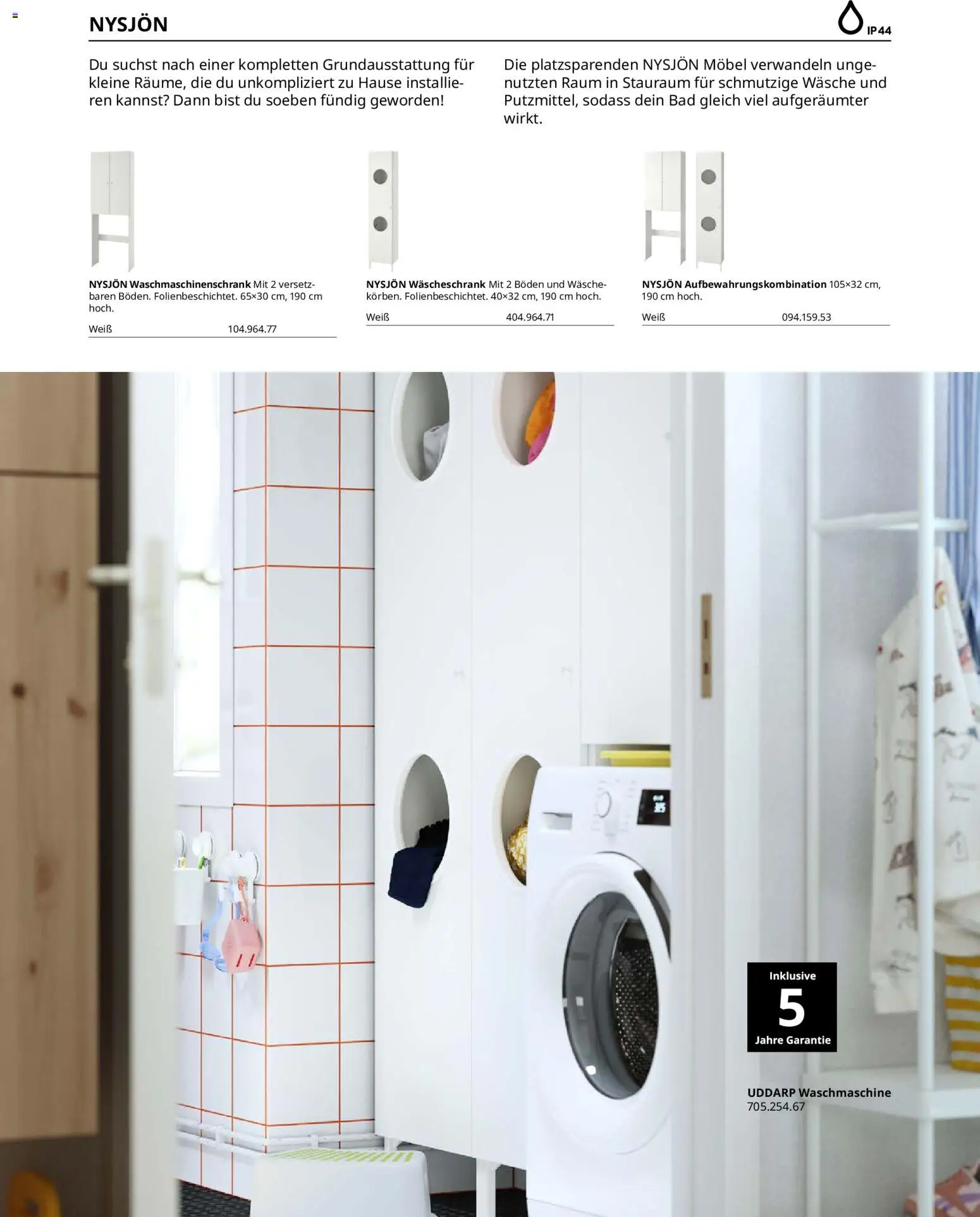 Ikea Hauswirtschaftsraum – gültig ab 01.04.2025 | Seite: 13 | Produkte: Bad, Waschmaschine