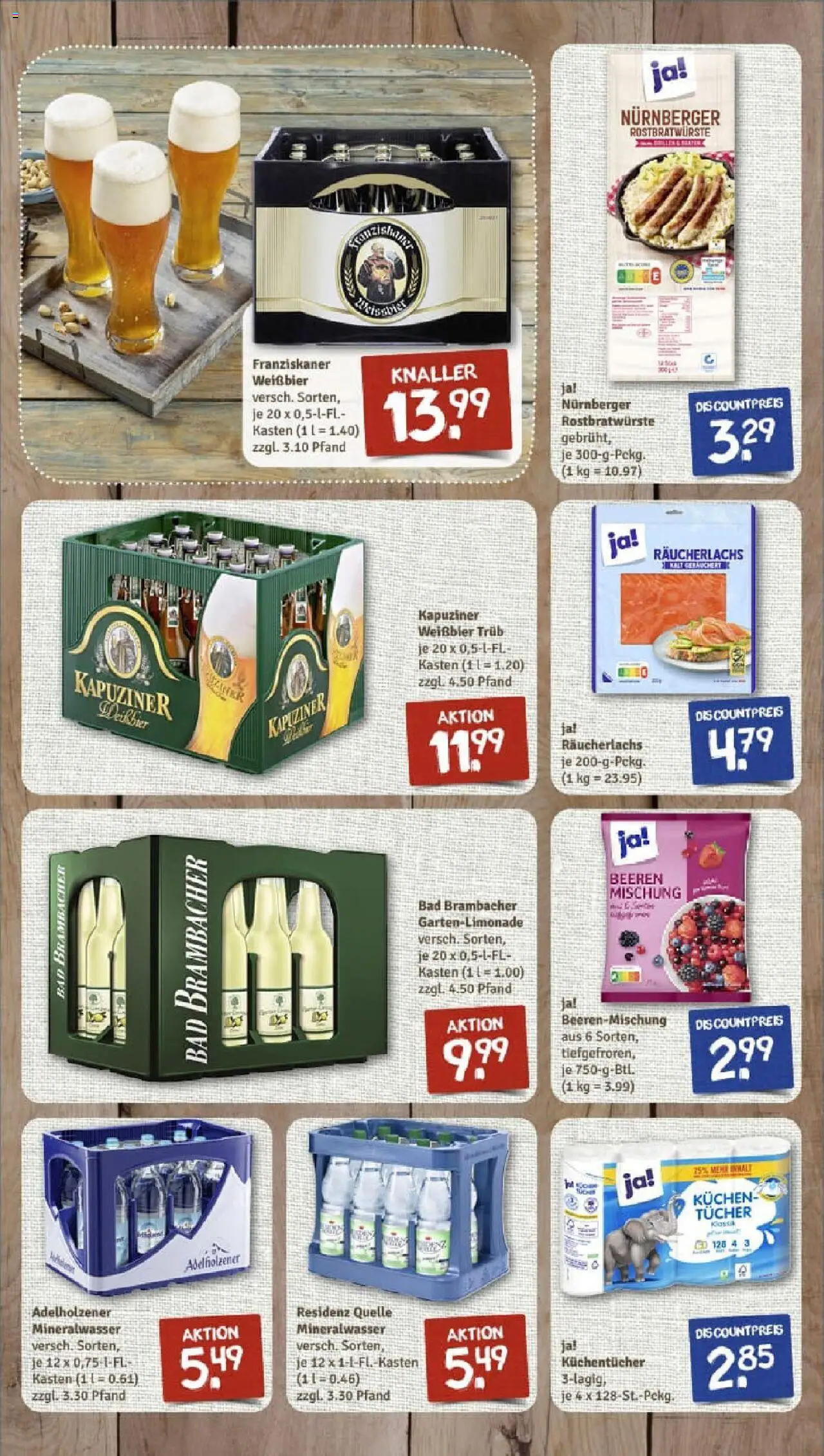Rewe prospekt Gaustadt	 - gültig ab dem 13.07.2025 | Seite: 7 | Produkte: Bad, Mineralwasser, Räucherlachs, Kuchen