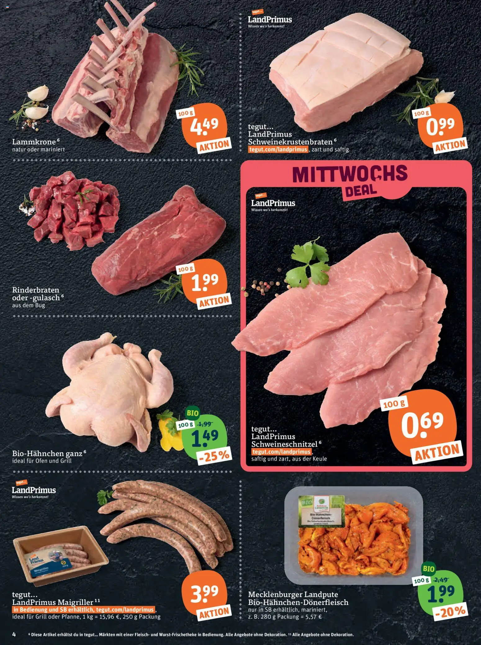 Tegut Prospekt – gültig ab 19.01.2026 | Seite: 6 | Produkte: Rinderbraten, Ofen, Grill, Gulasch