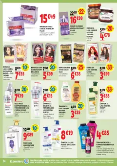 E.leclerc katalog │ velja od 20.08.2025 | Stran: 24 | Izdelki: Sampon, Barva za lase, Maska, Krema za obraz