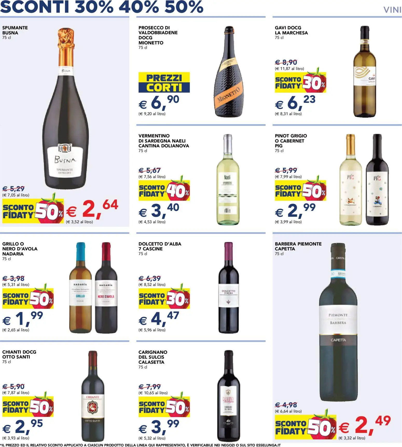 Volantino Esselunga S del 12.02.2026 | Pagina: 8 | Prodotti: Prosecco, Spumante