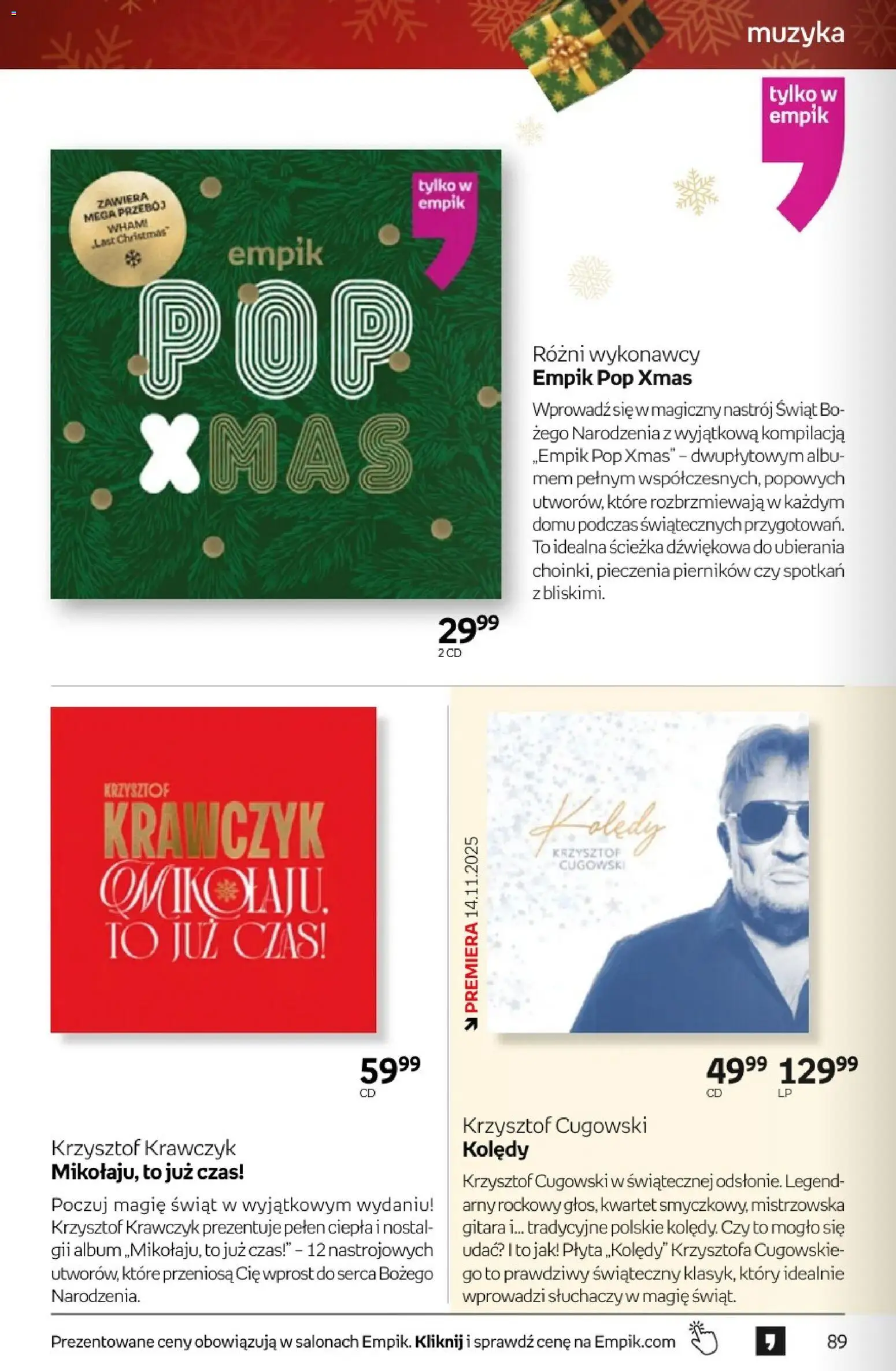 Empik promocje - Tom kultury Muzyka od 12.11.2025 | Strona: 8
