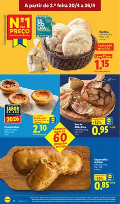 Pré-visualização Empanadilha de Atum, Cada unid. 120 g válido de 20.04.2026 | Página: 4