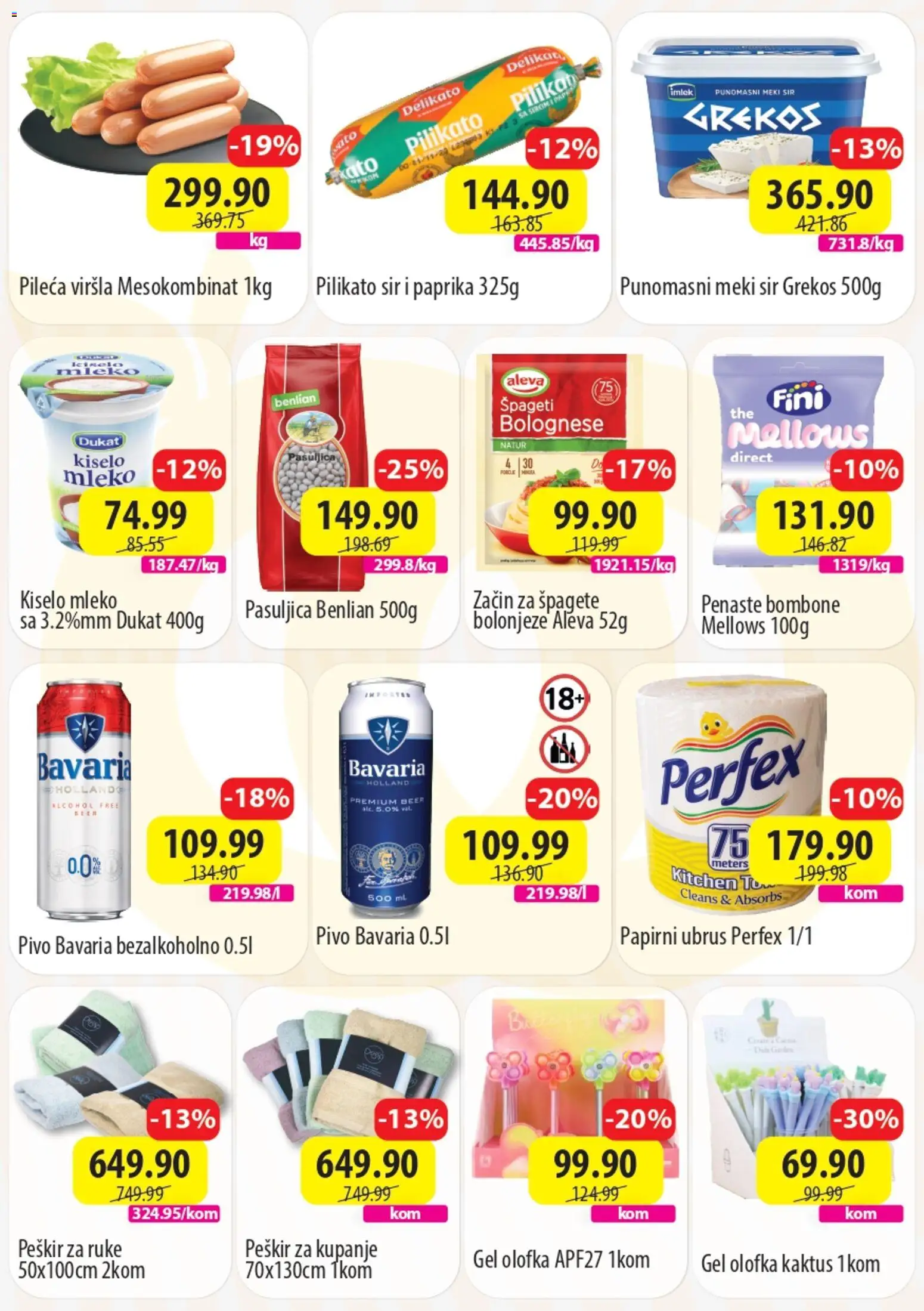 Senta Promet katalog - važi od 09.03.2026 | Strana: 2 | Proizvode: Kiselo mleko, Paprika, Mleko, Sir