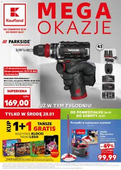 Pogląd oferty "Kaufland gazetka - Mega okazje" - ważna od 22.01.2026