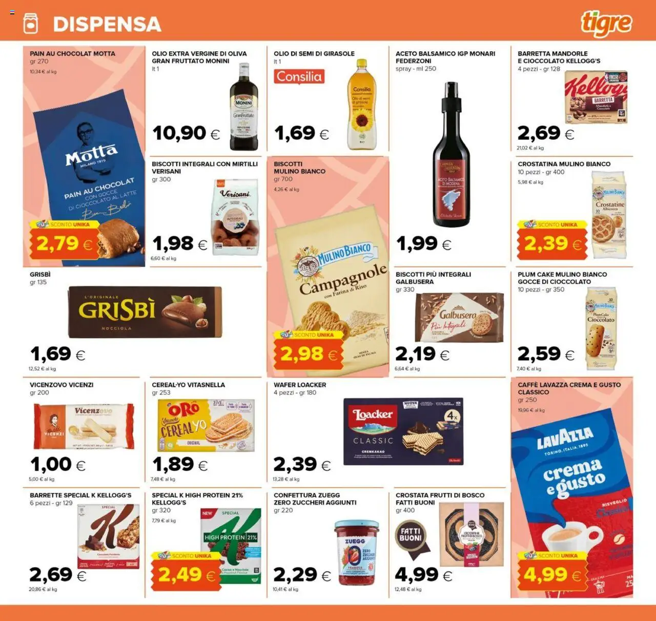 Volantino Tigre del 07.08.2025 | Pagina: 11 | Prodotti: Crema, Fragole, Mandorle, Lavazza