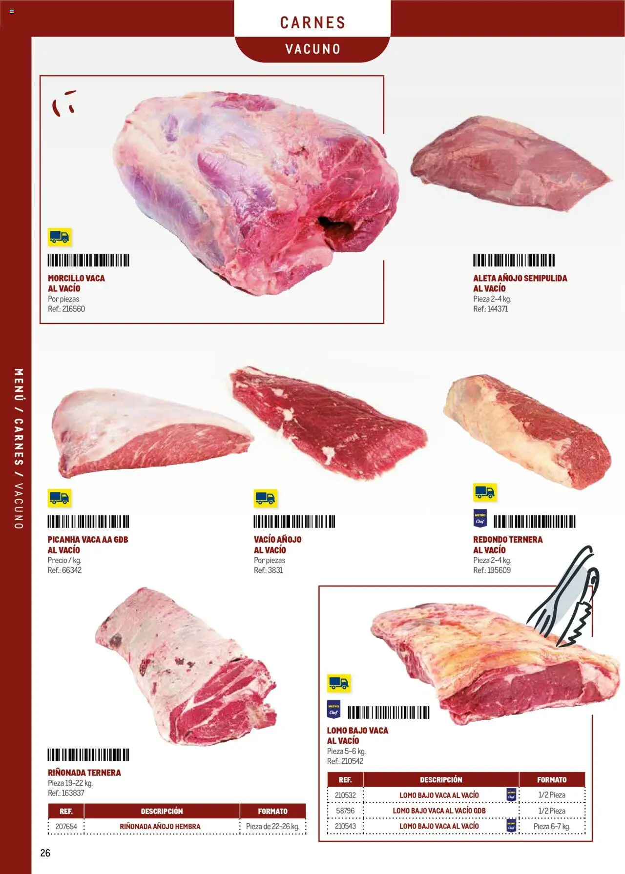 Makro - Menú y Barra Centro │ válido desde el 08.09.2025 | Página: 26